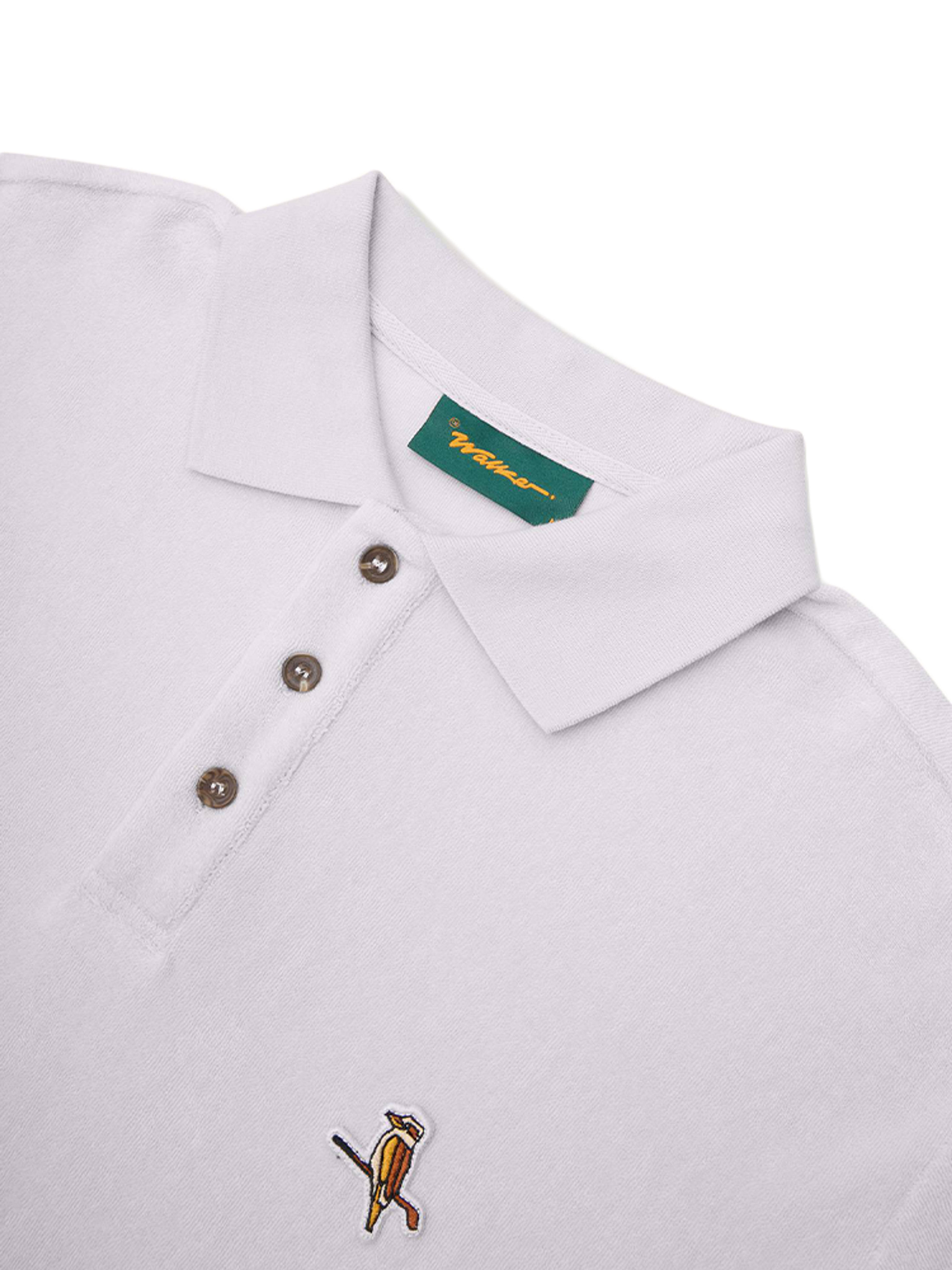 Walker Golf Things Kooka Terry Polo - Stone Grey