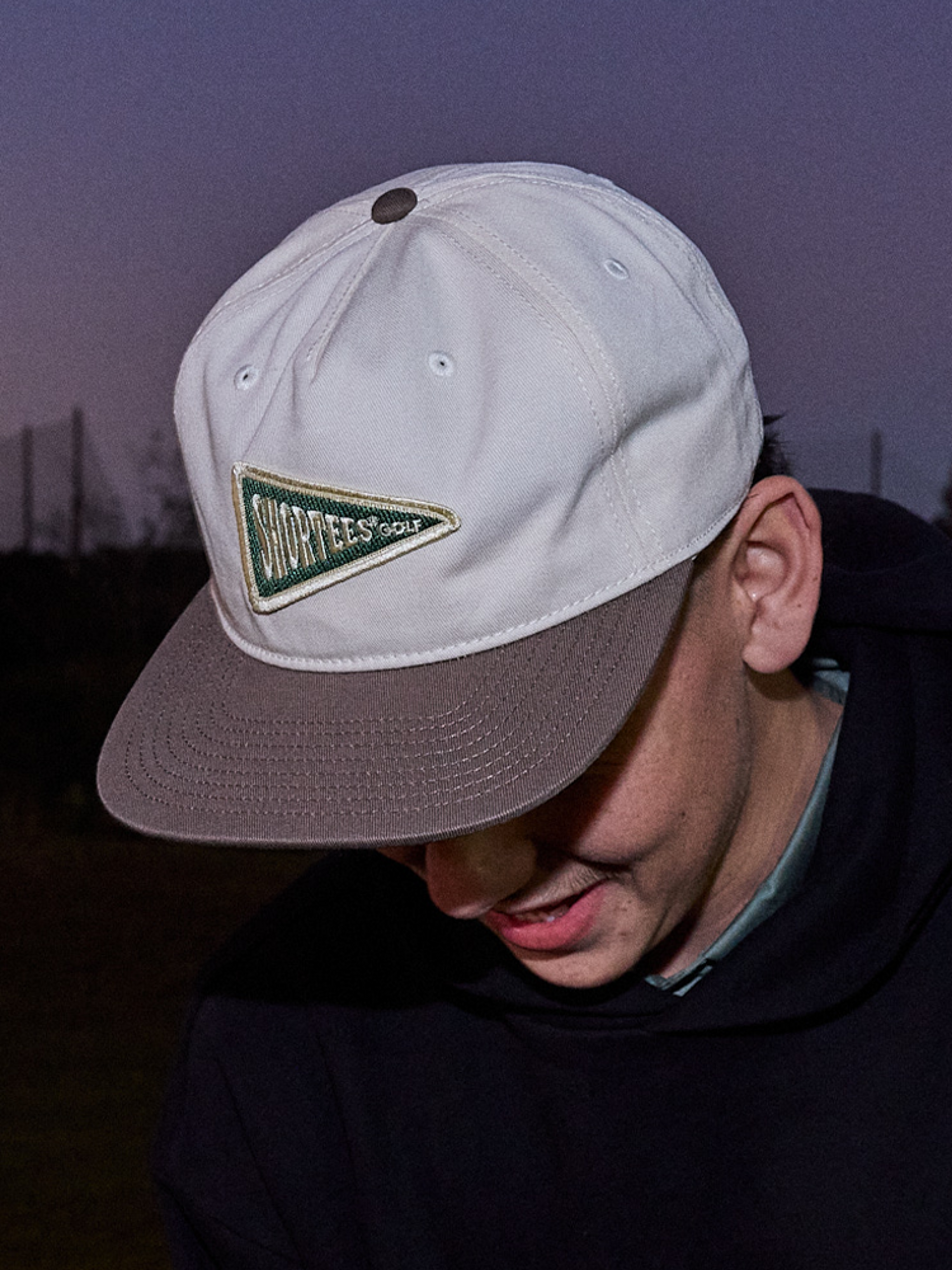 Shortees Golf Flag Patch Cap - 2 Tone Choc