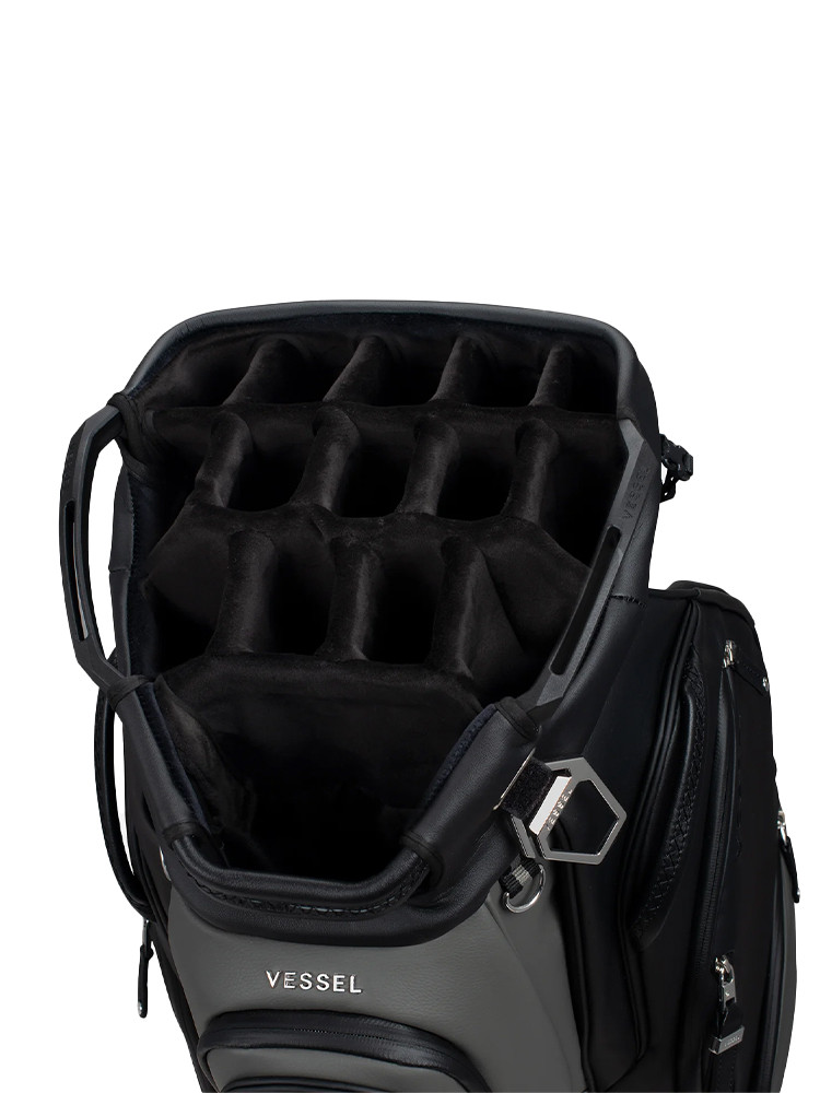 Vessel Lux Pro Cart 2.0 15-Way Cart Bag - Grey/Black