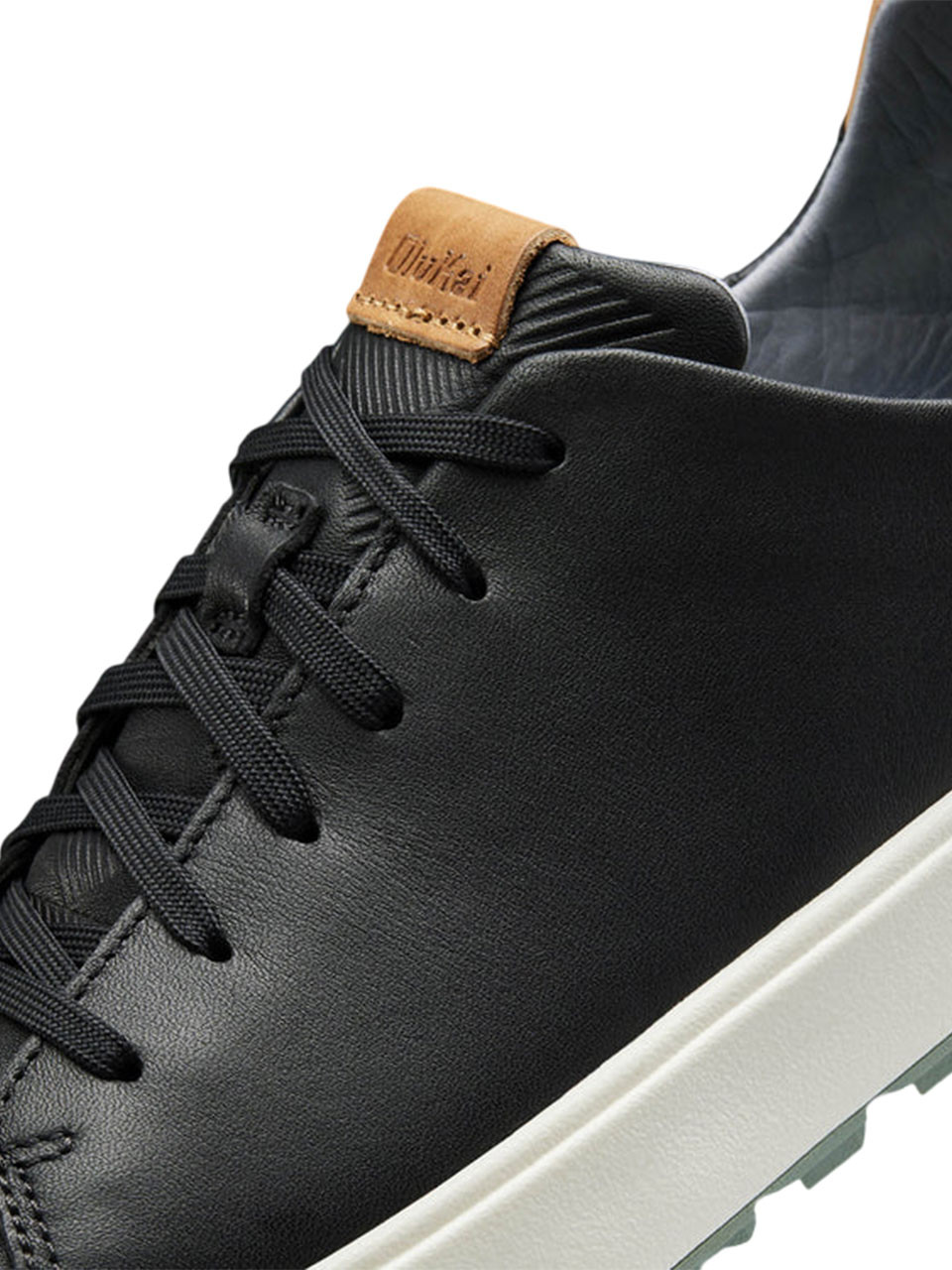 OluKai Wai‘alae Golf Shoes - Black/Black