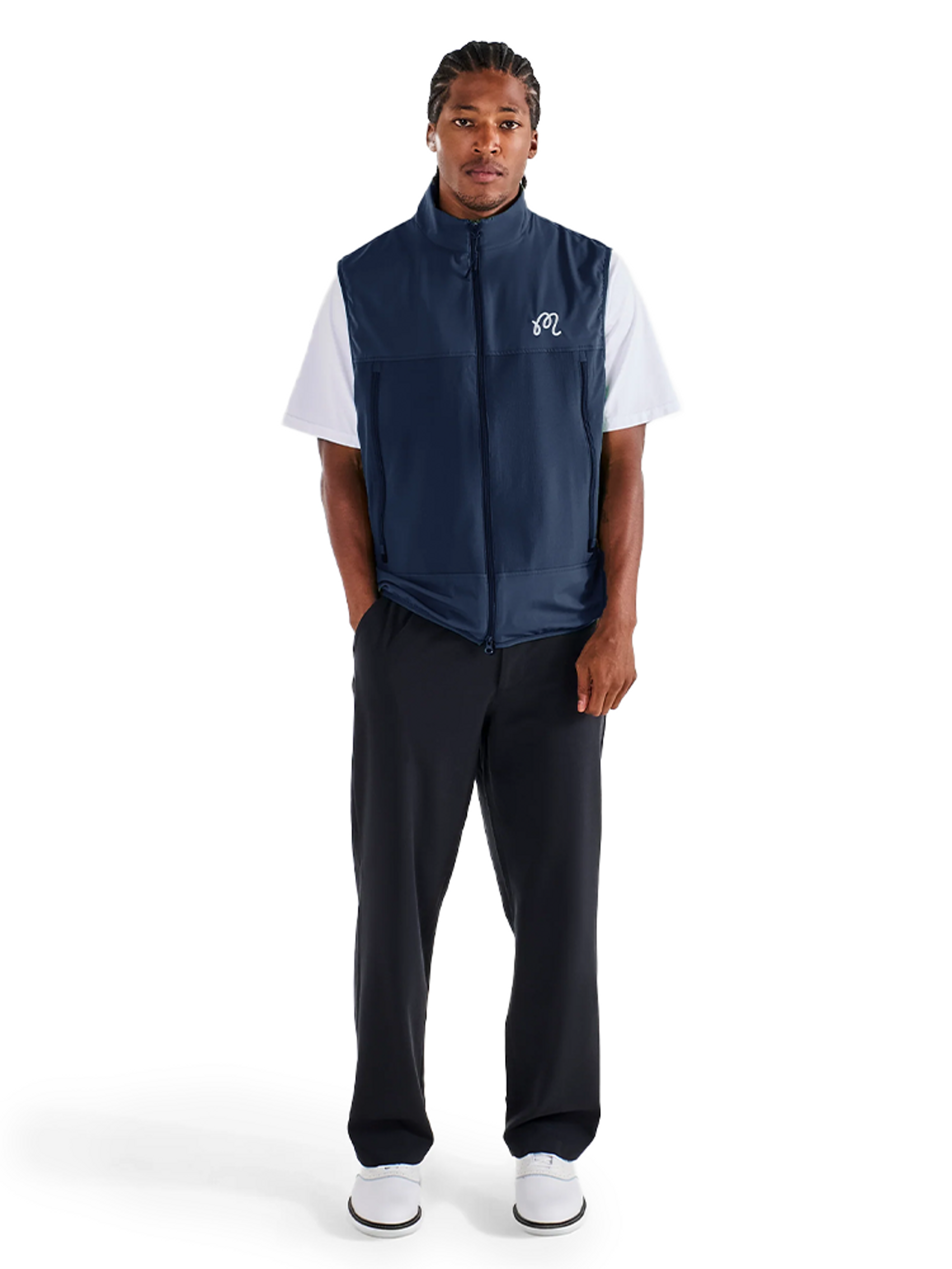 Malbon Albatross Vest - Navy