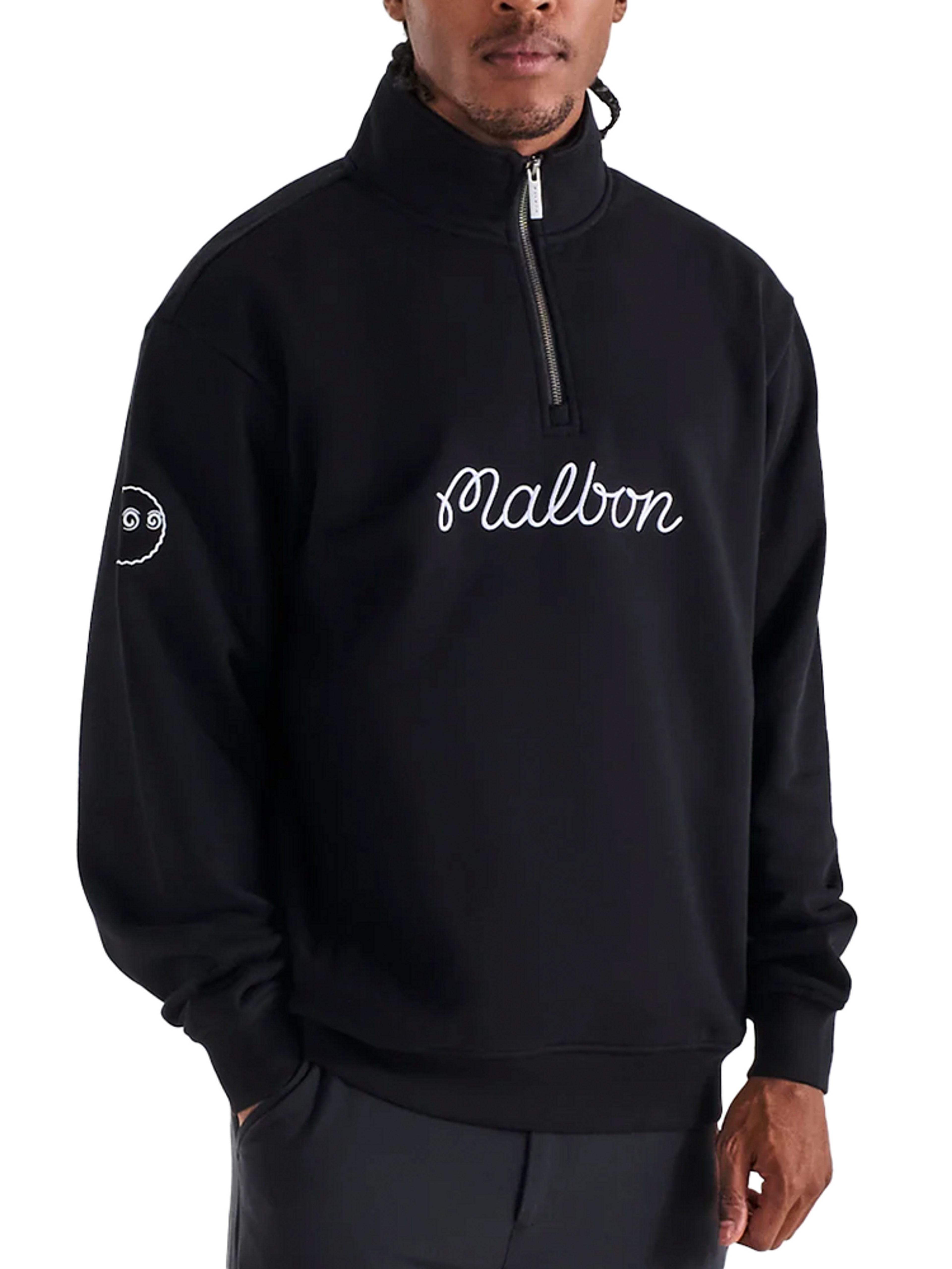 Malbon Collegiate Sweatshirt - Black