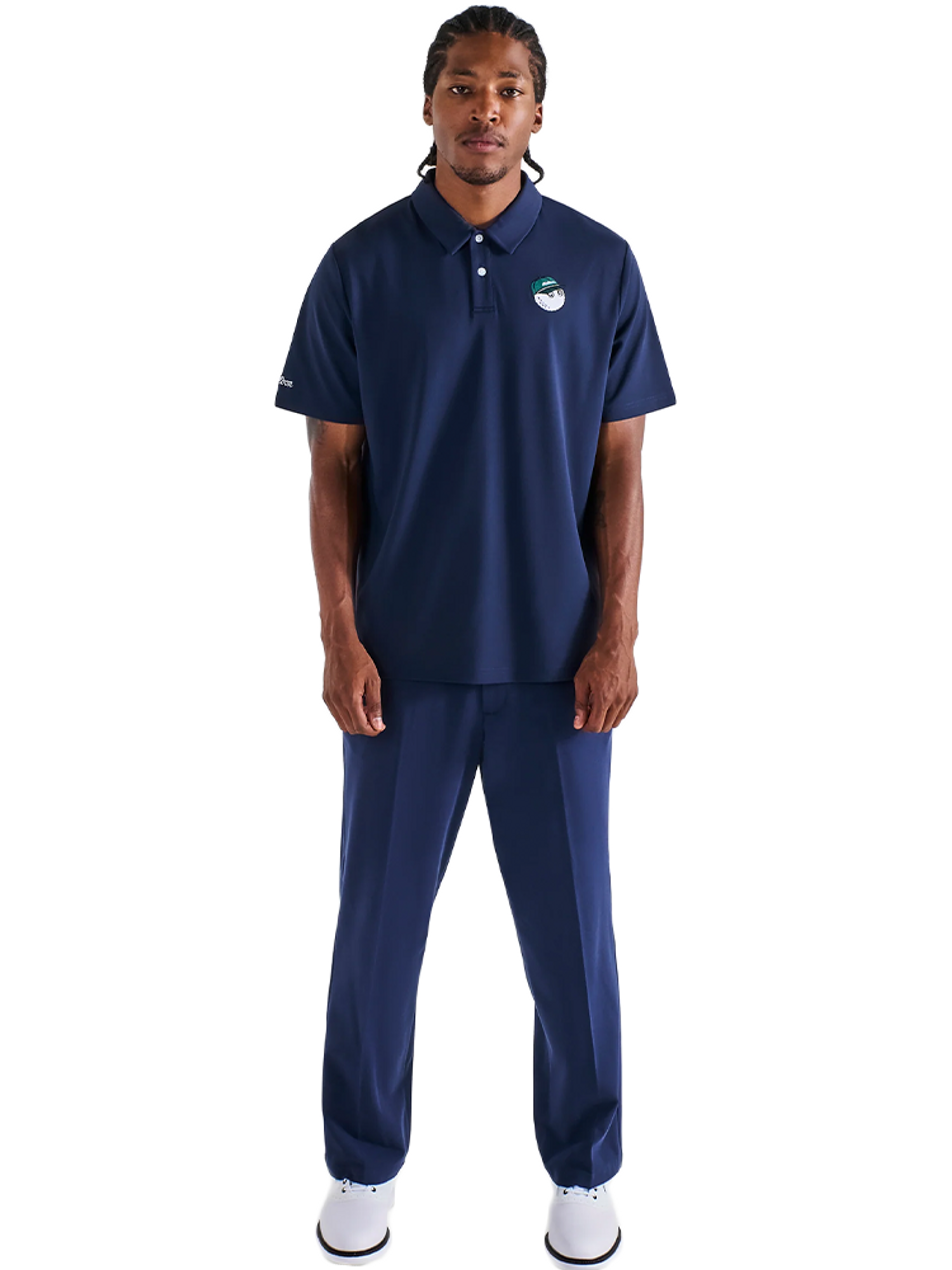 Malbon Fairway Baldwin Polo - Navy
