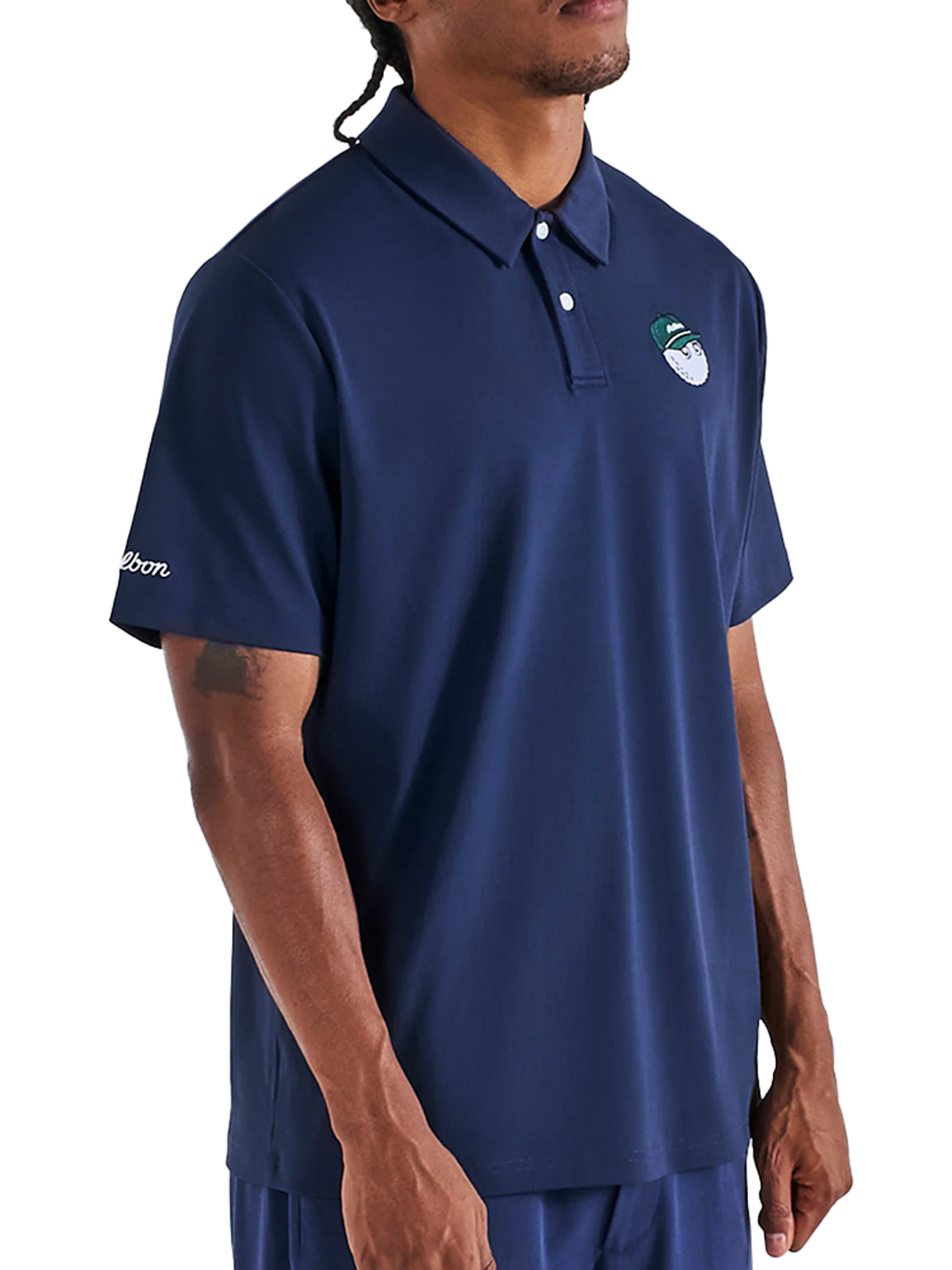 Malbon Fairway Baldwin Polo - Navy