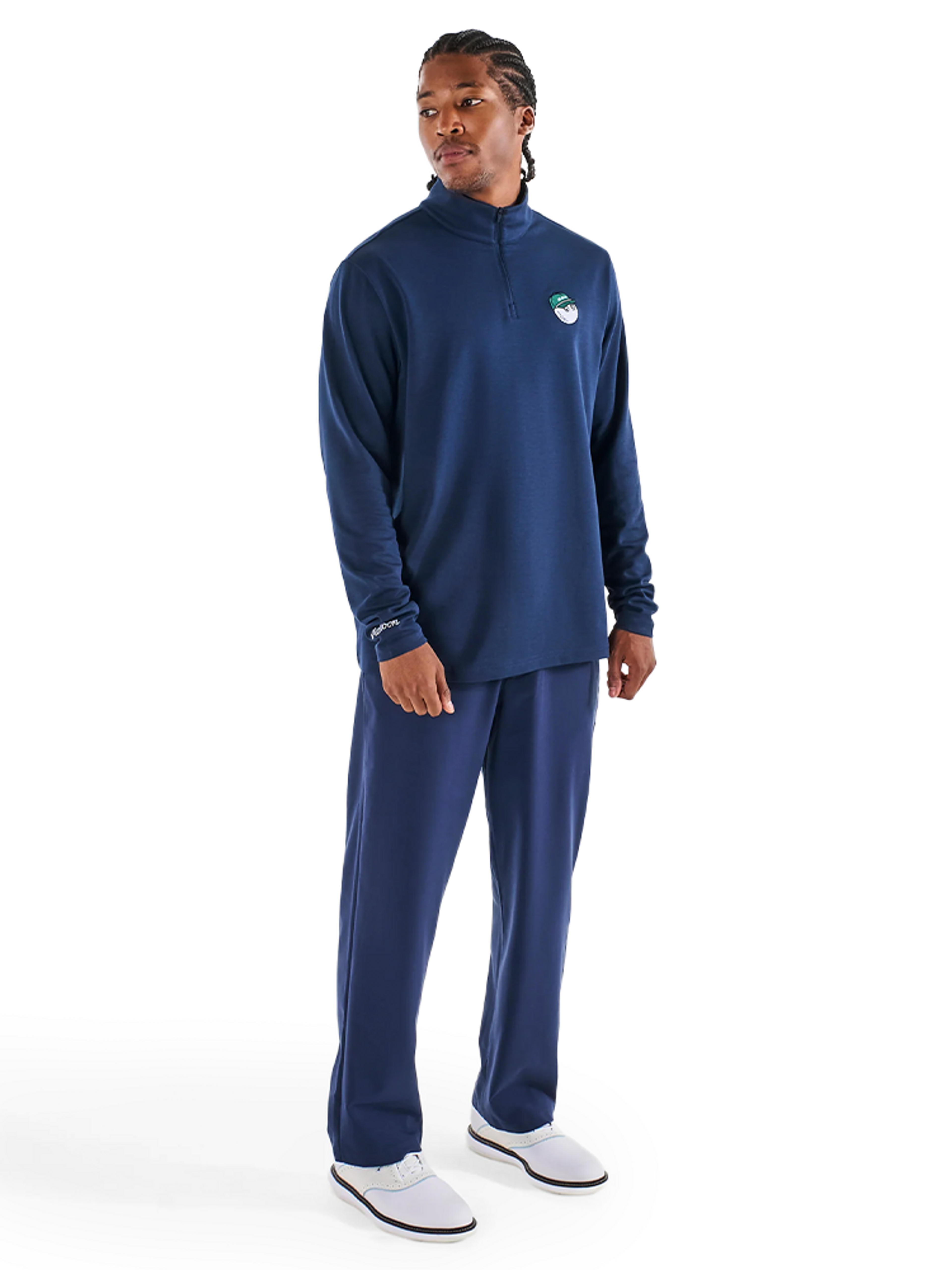 Malbon Flyer Mid Layer - Navy