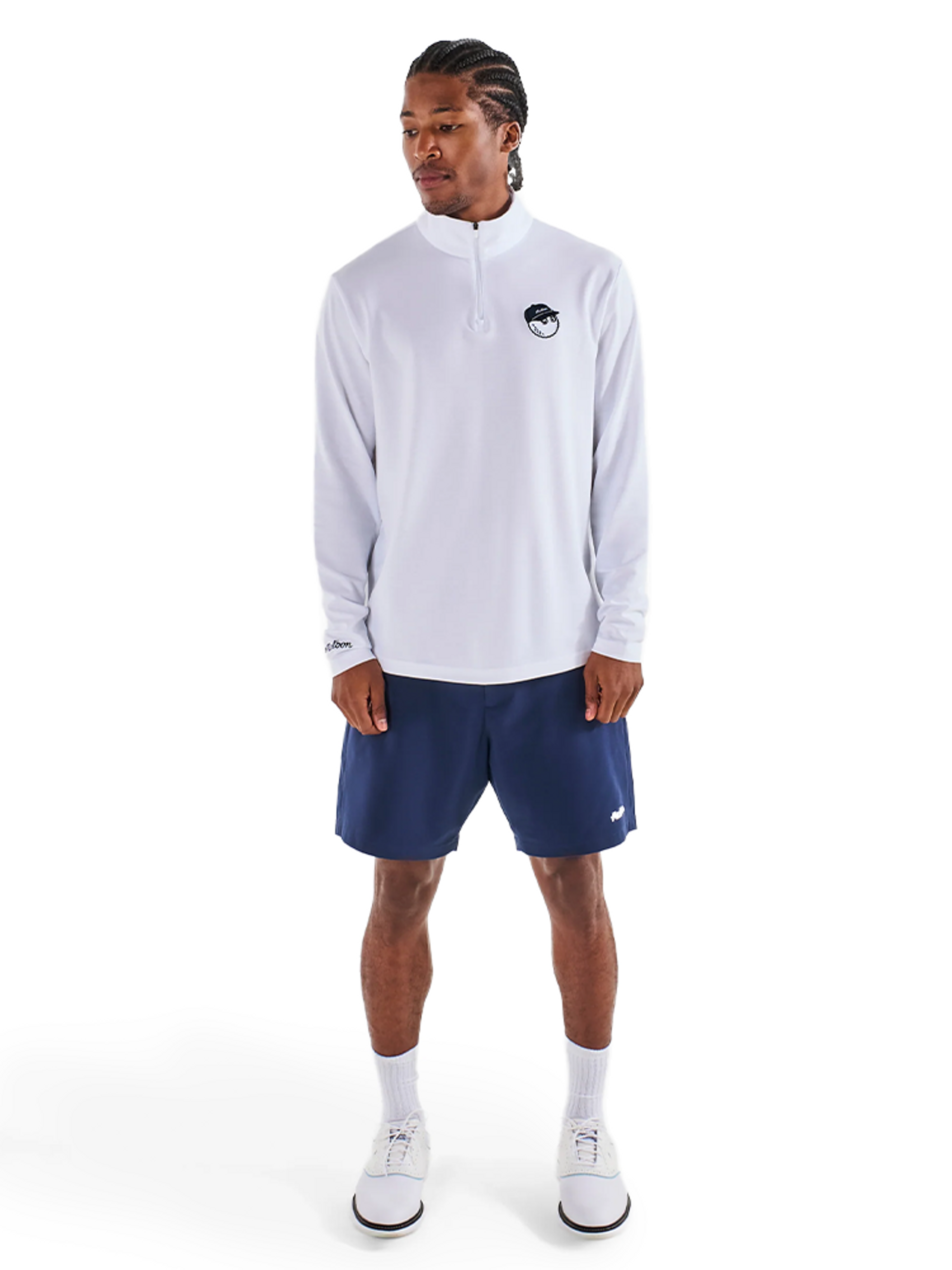 Malbon Flyer Mid Layer - White