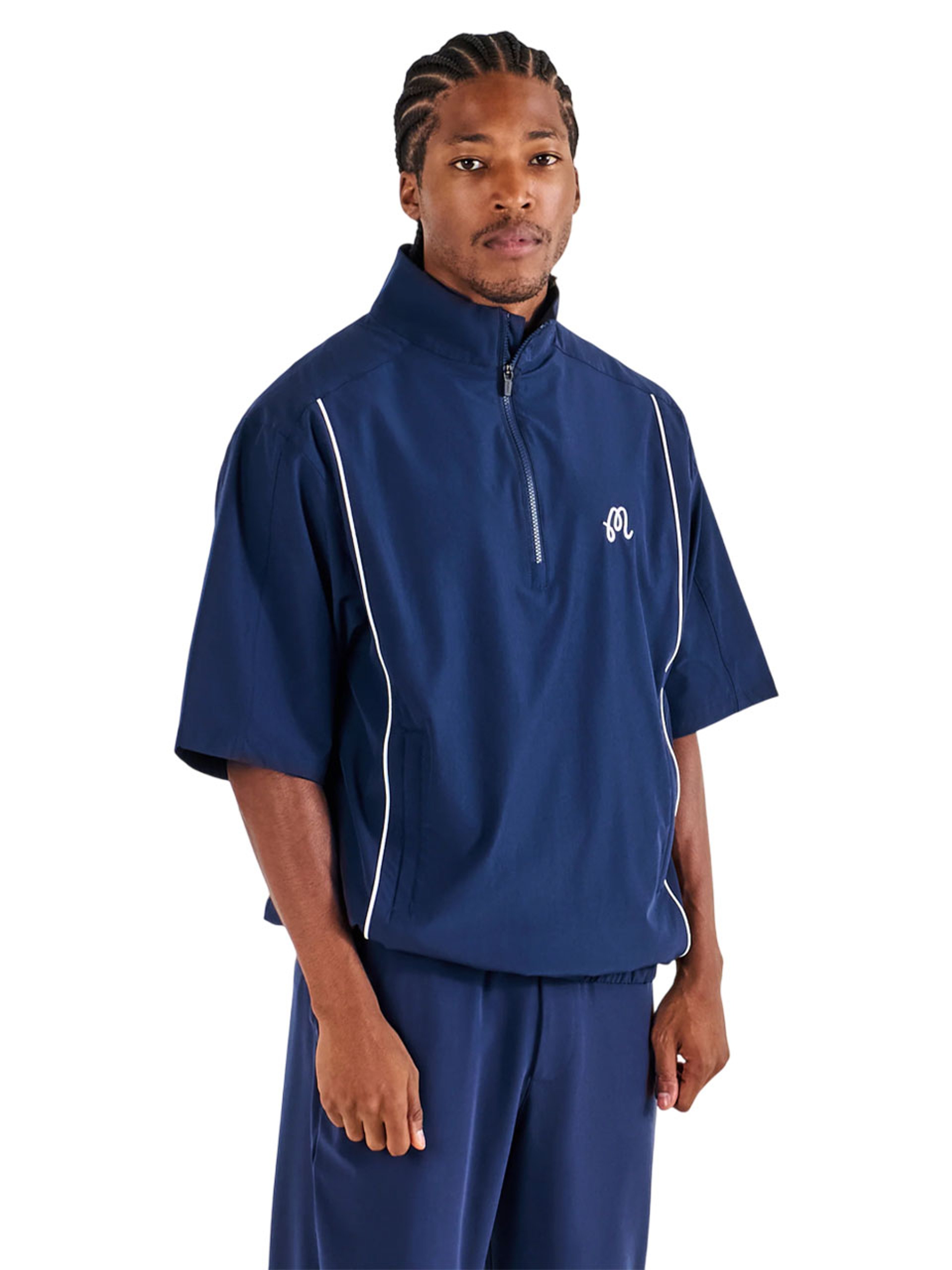 Malbon Links Windshirt - Navy
