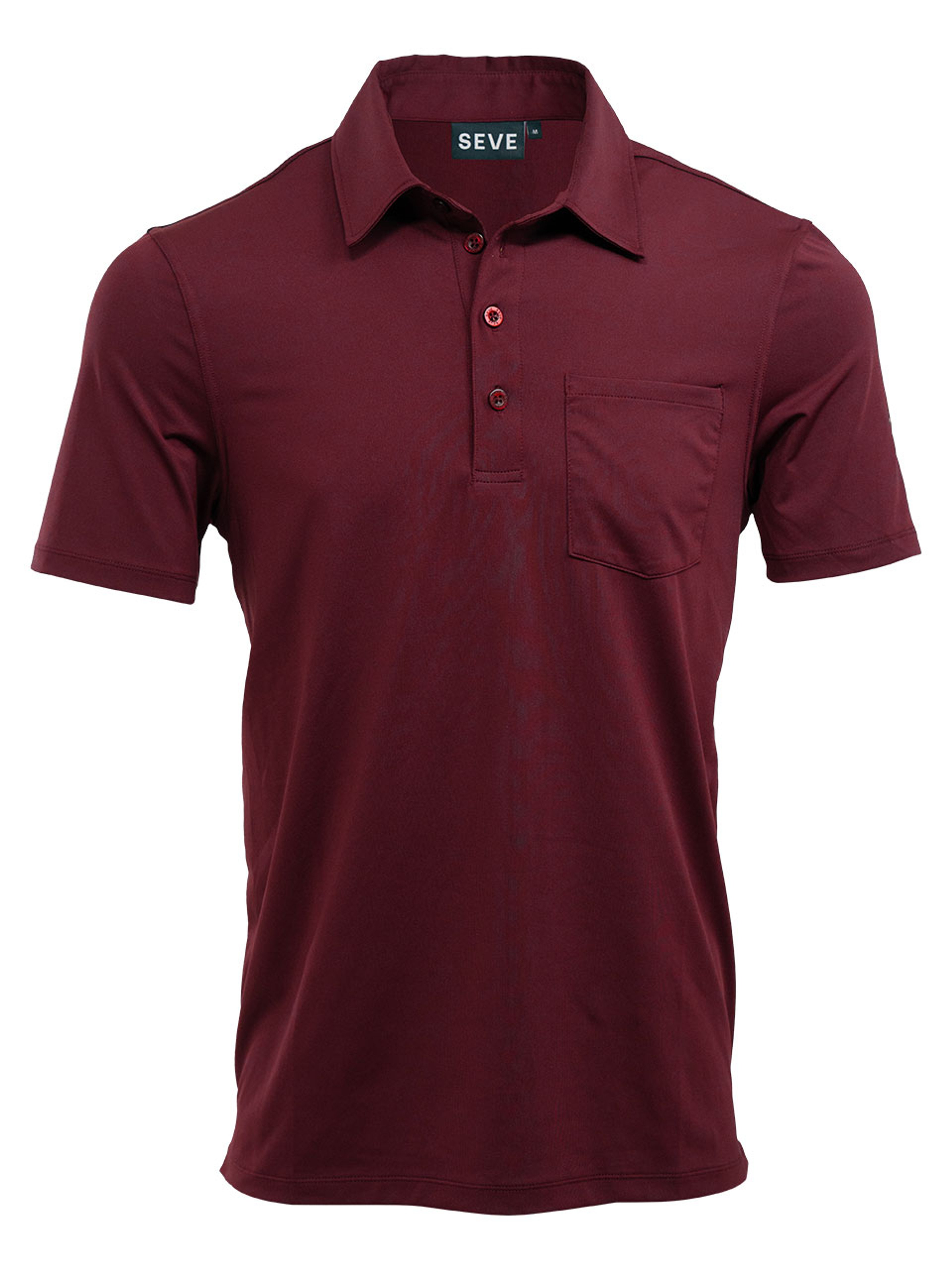 SEVE Dublin Pocket Polo - Burgundy