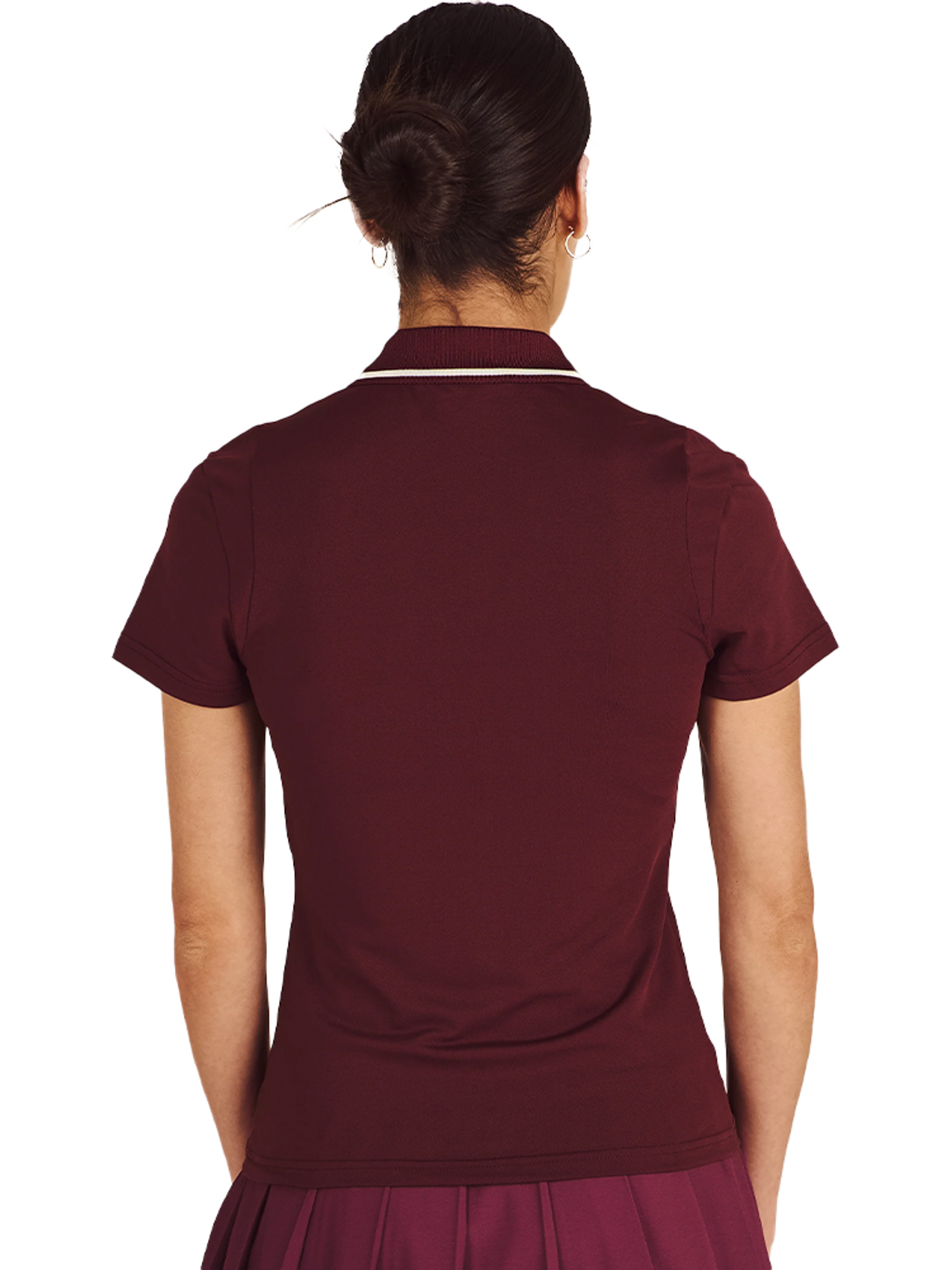 Malbon Womens Paloma Polo - Red Mahogany