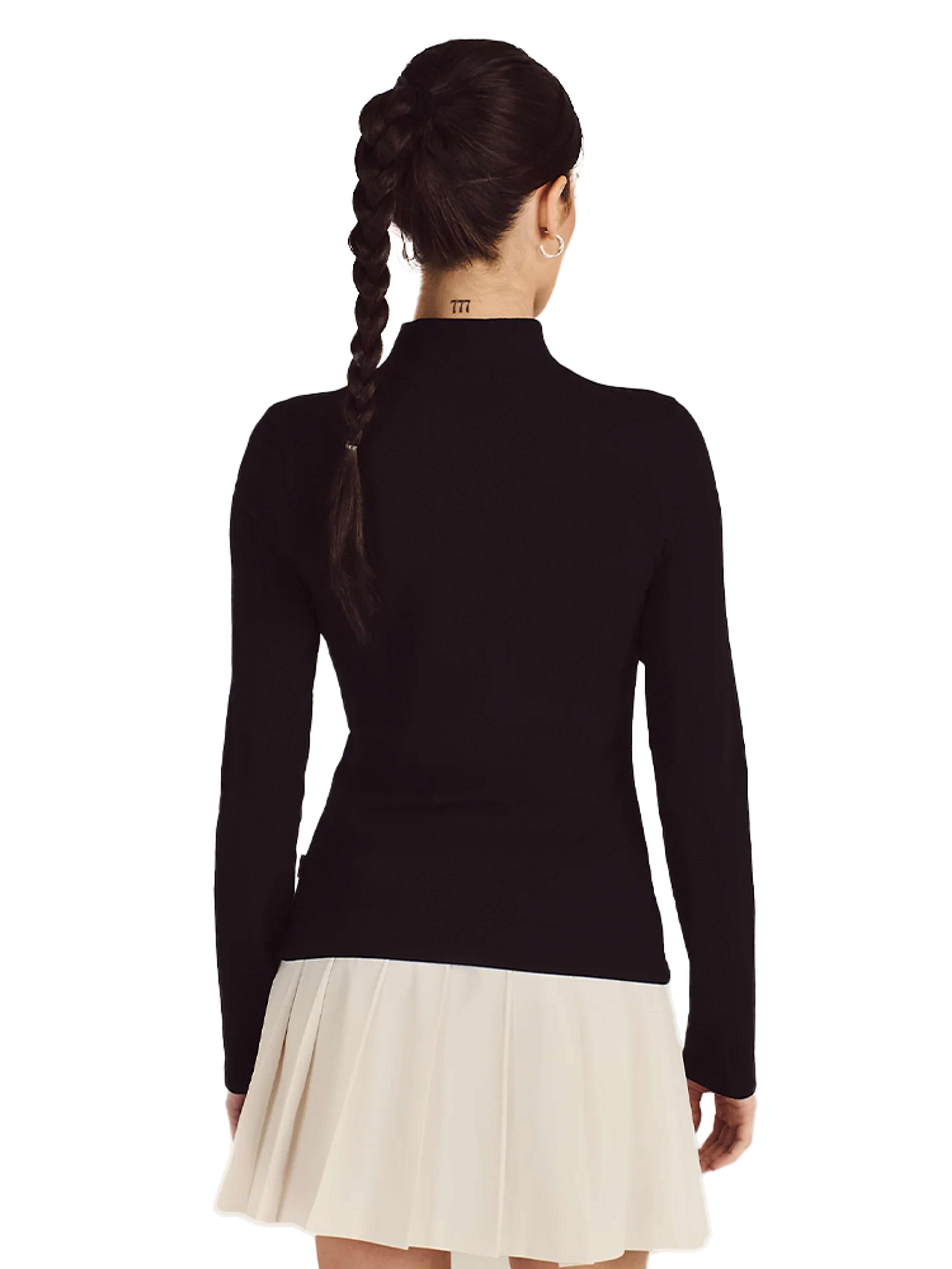Malbon Womens Rally Mock Neck - Black