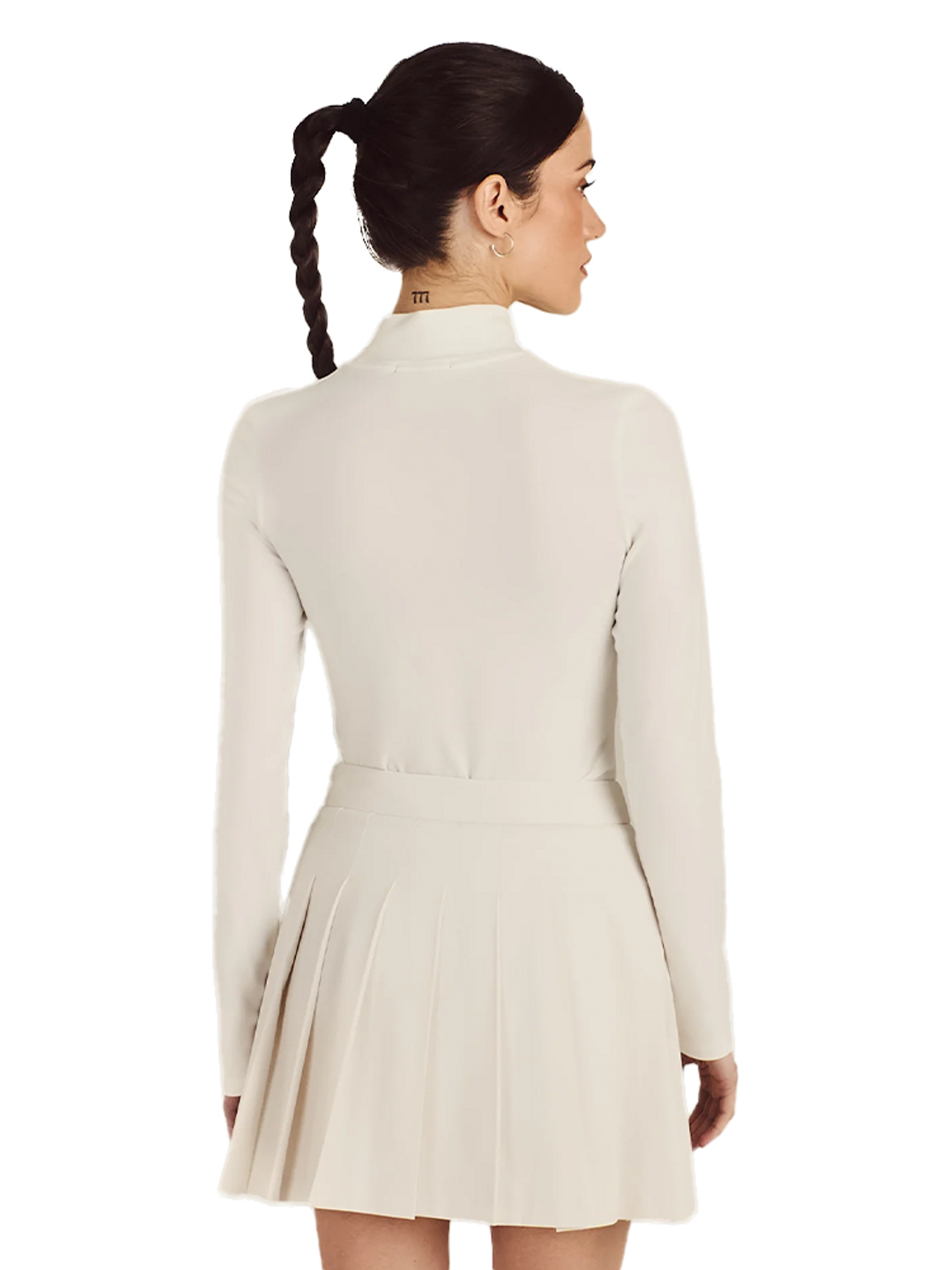 Malbon Womens Rally Mock Neck - Canvas