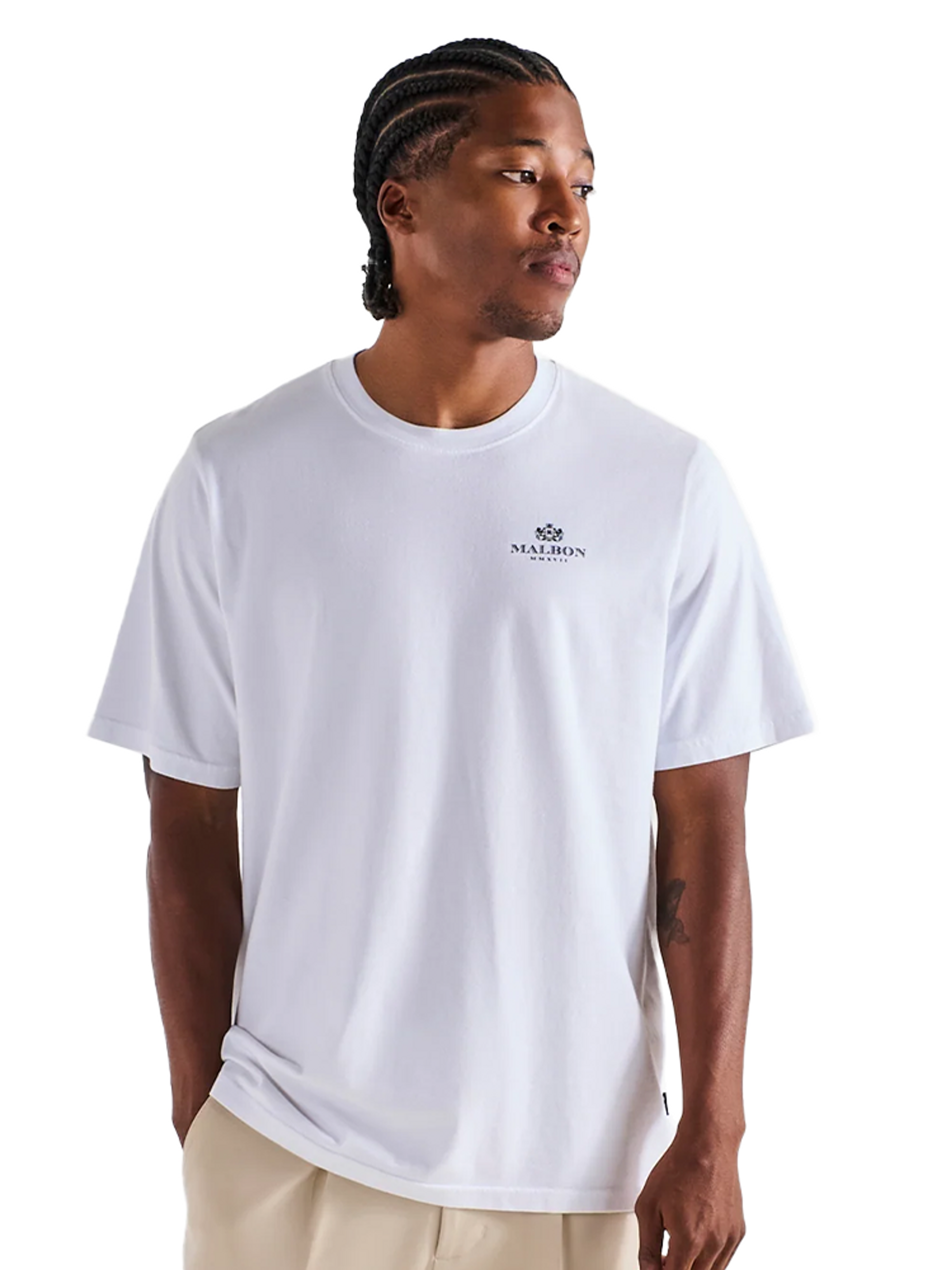 Malbon Bermuda Monarch Tee - White