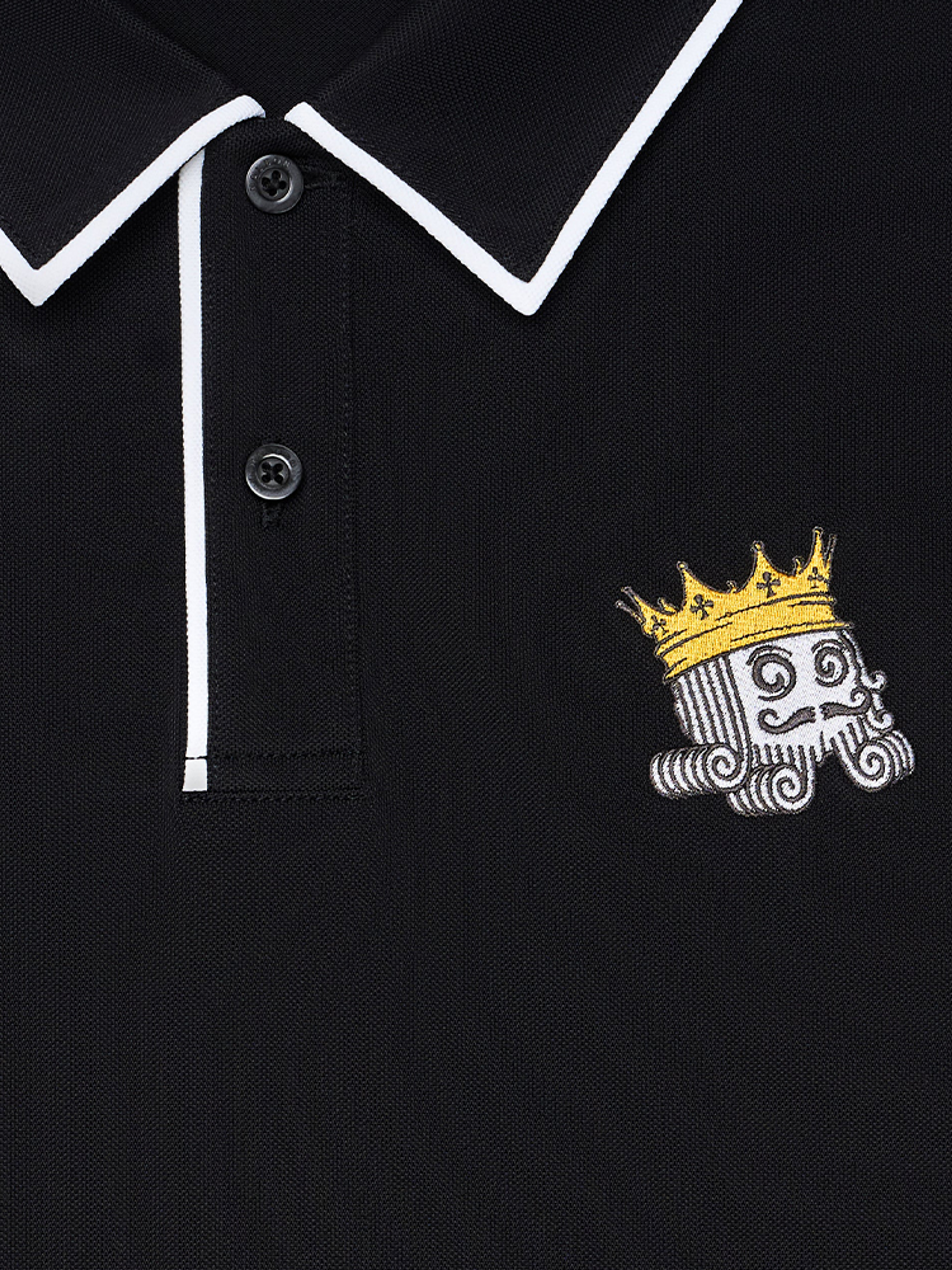 Malbon Fairway Monarch Polo - Black
