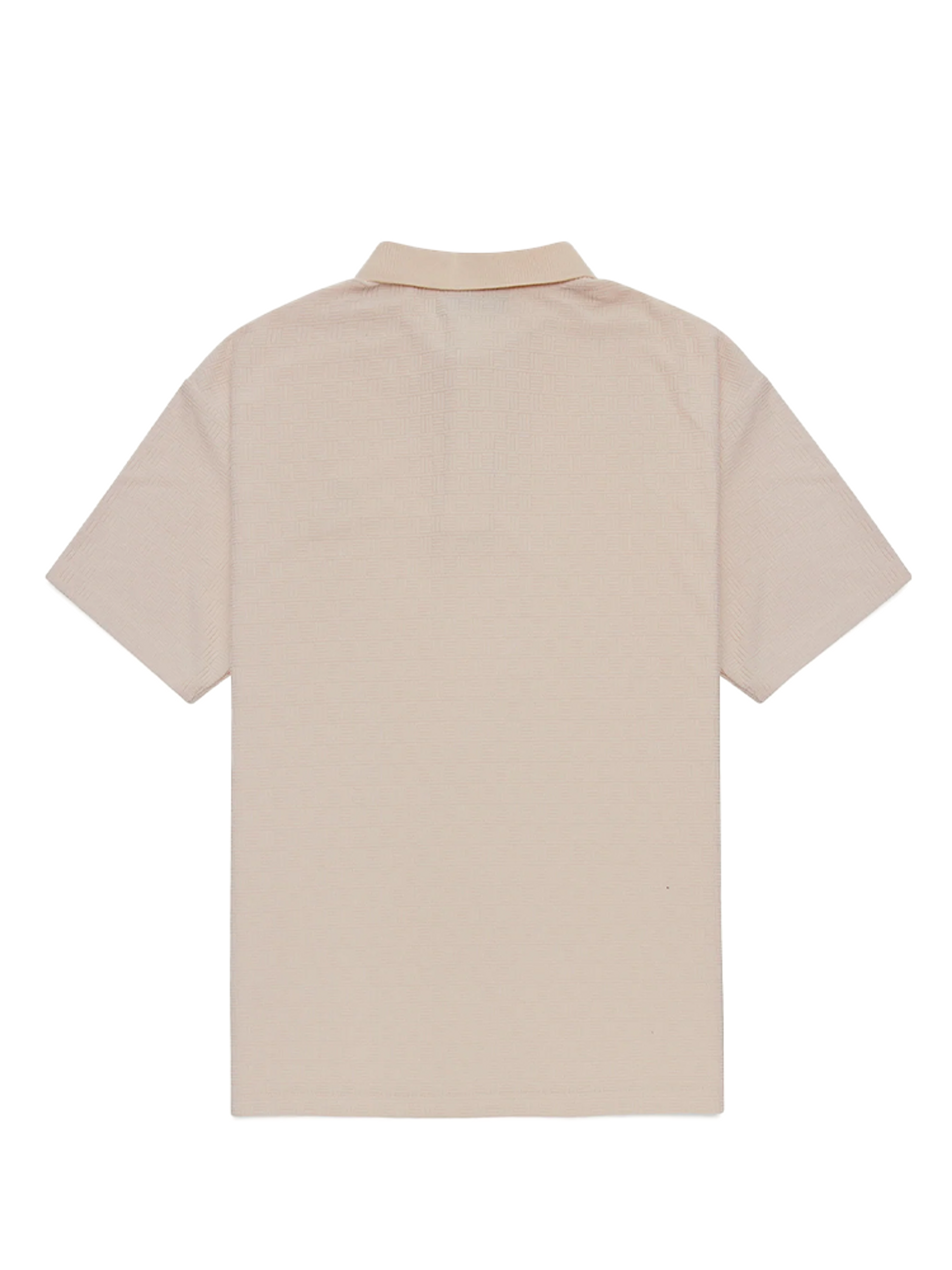 Walker Golf Things Kooka Jacquard Terry Polo - Cream