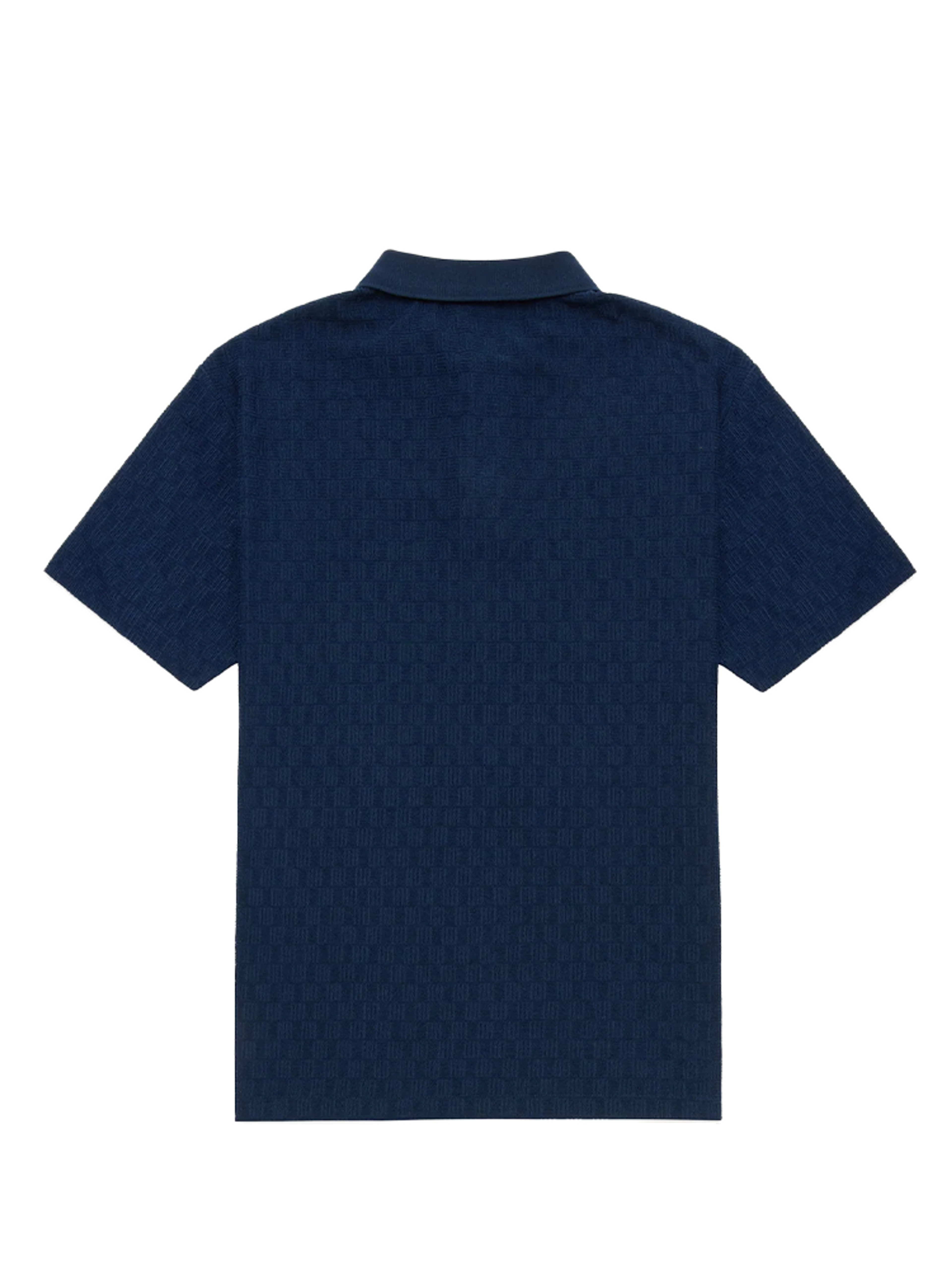 Walker Golf Things Kooka Jacquard Terry Polo - Navy
