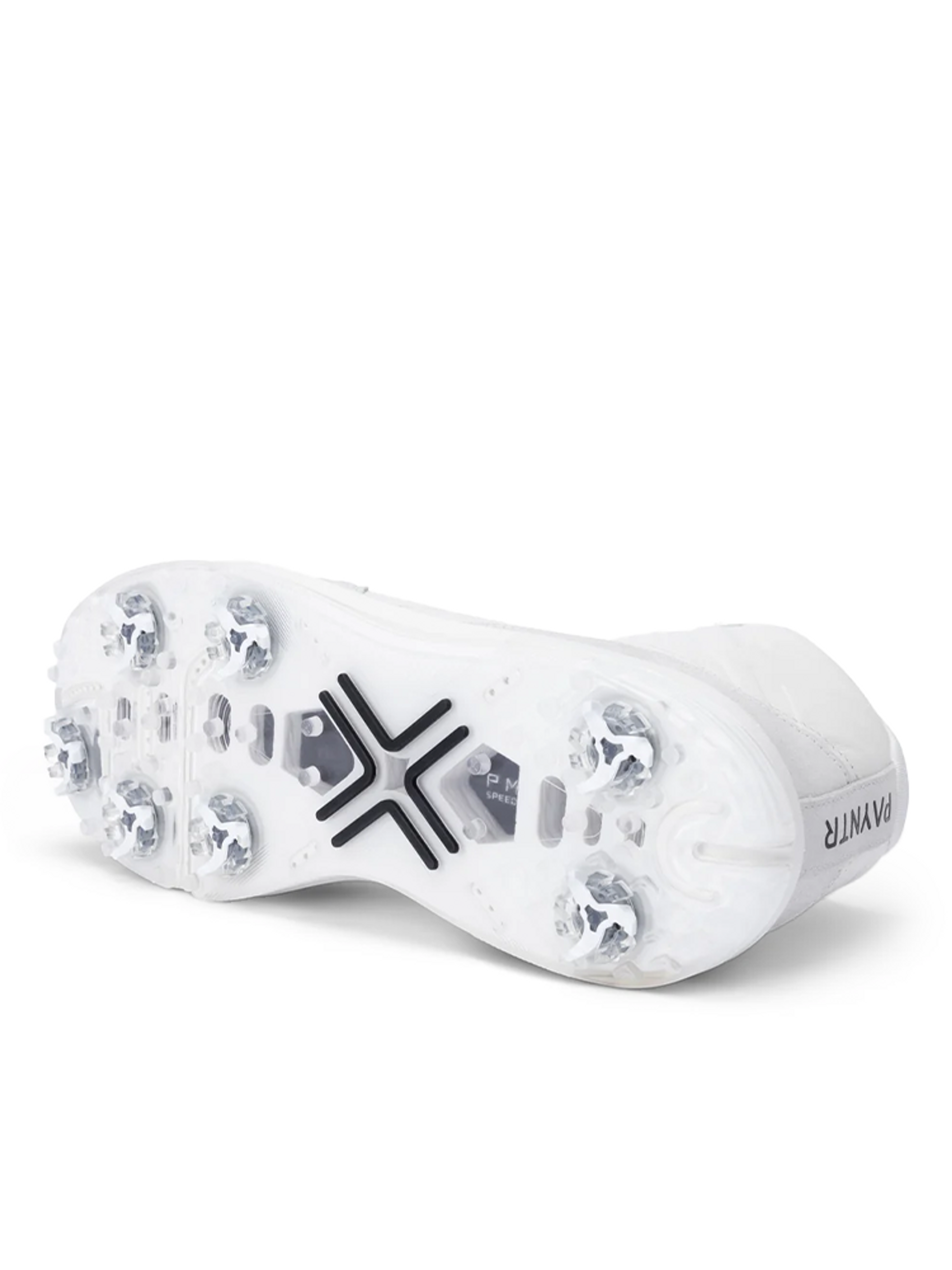 Payntr Golf X Sport Mid LE RS Golf Shoes - White/Black/Metallic Silver