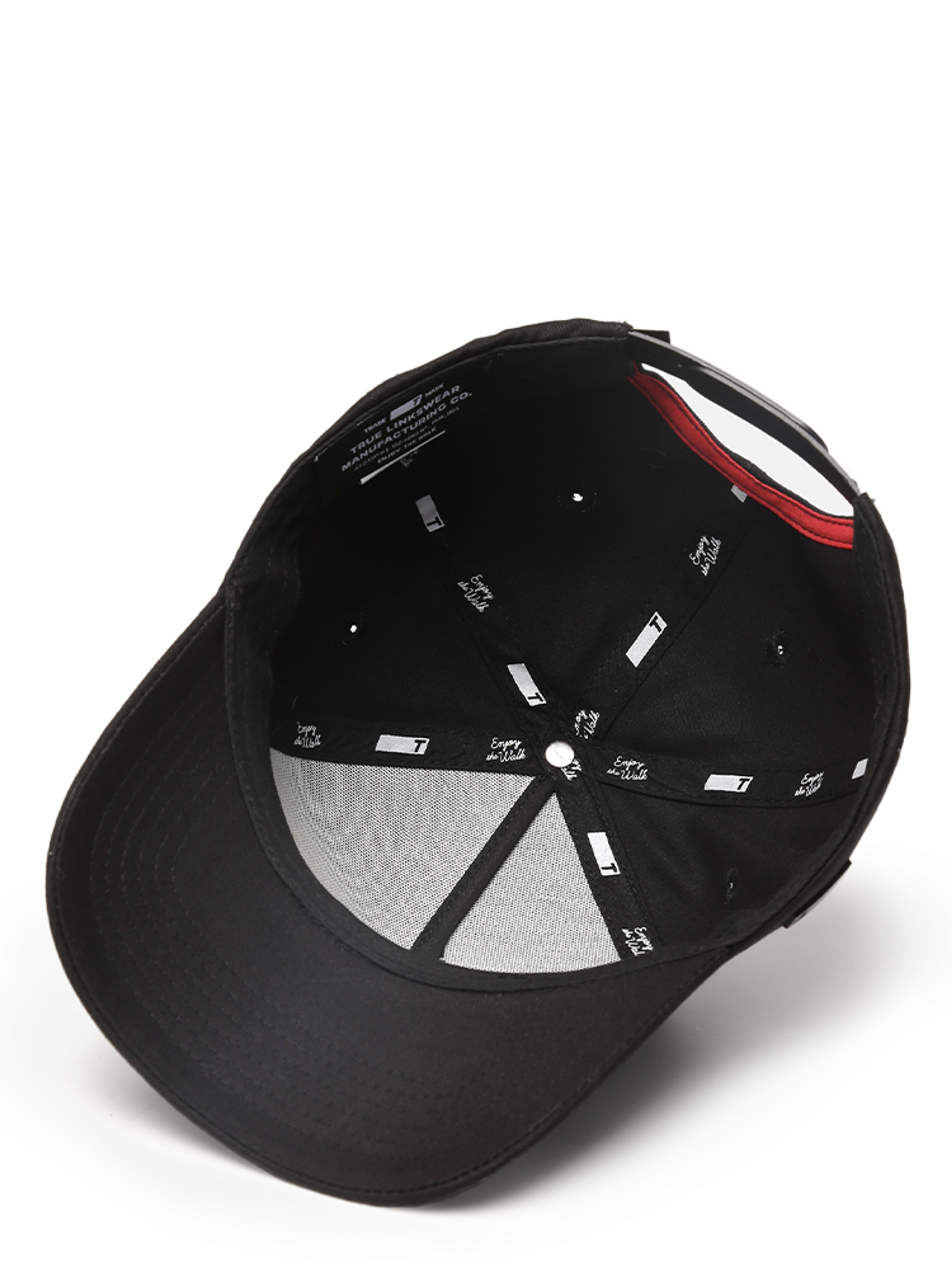 TRUE Linkswear Dead Golfer Twill Snapback Cap - Black
