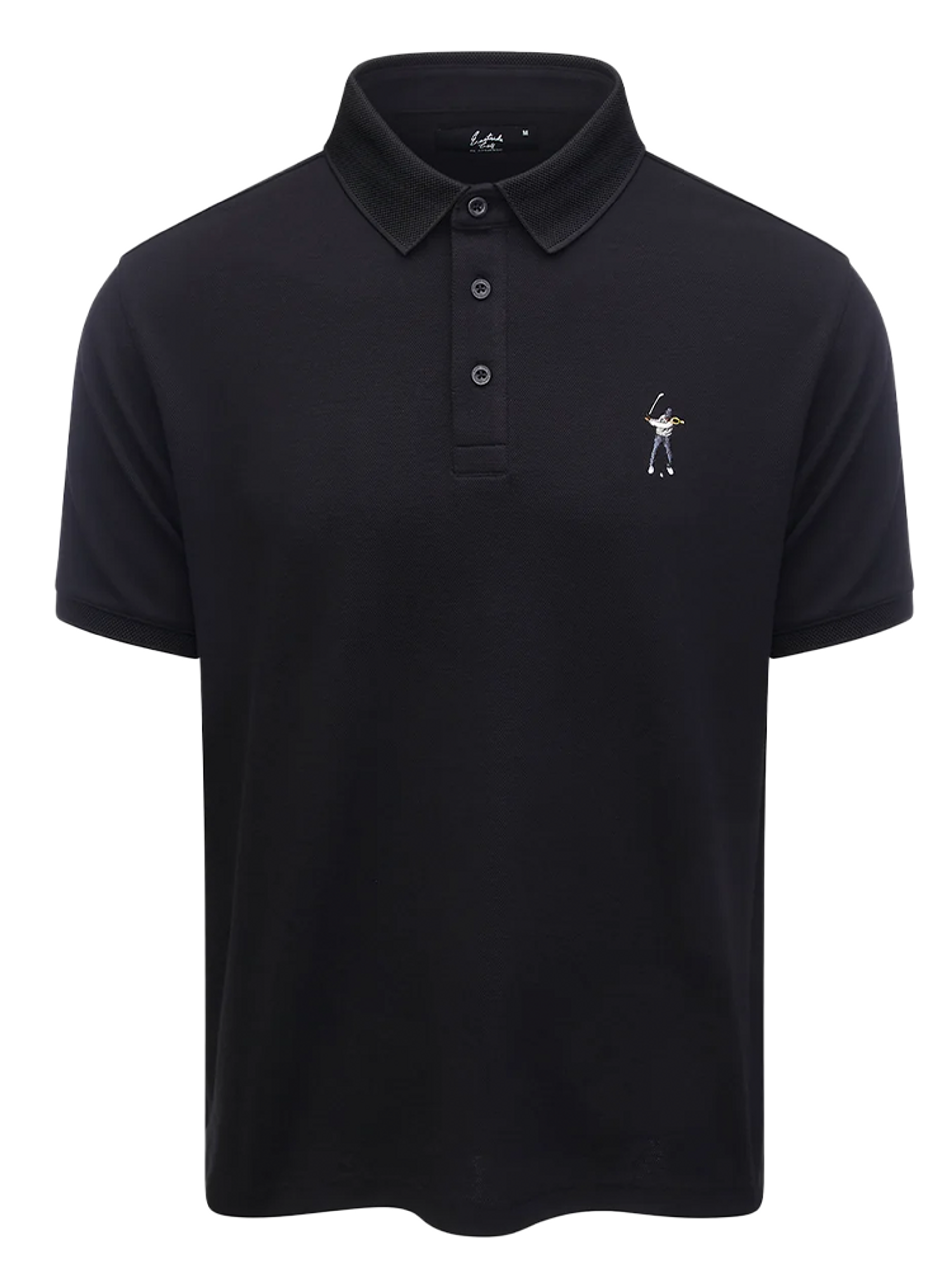 Eastside Golf Core Pique Golf Polo - Black