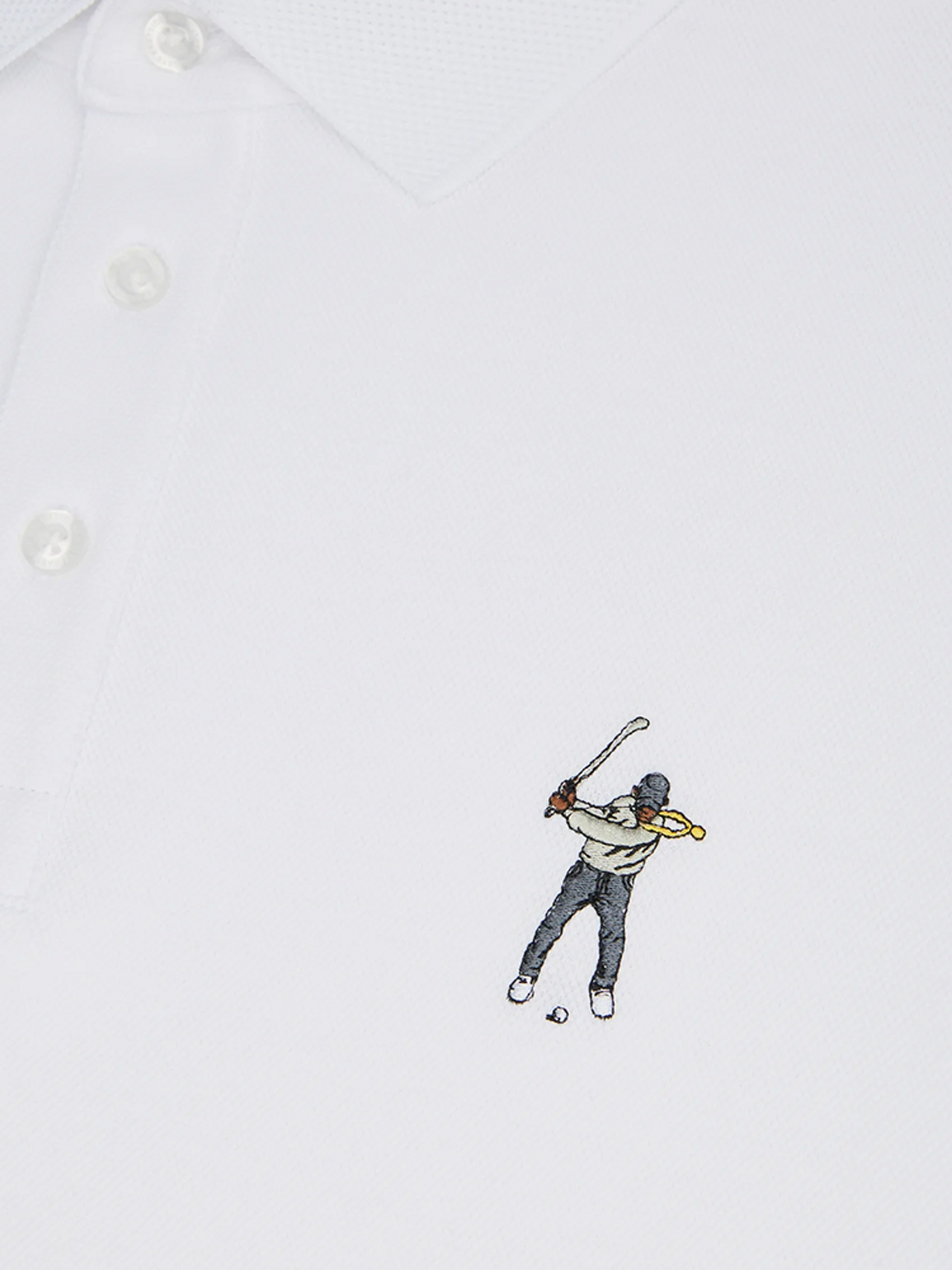 Eastside Golf Core Pique Golf Polo - Bright White