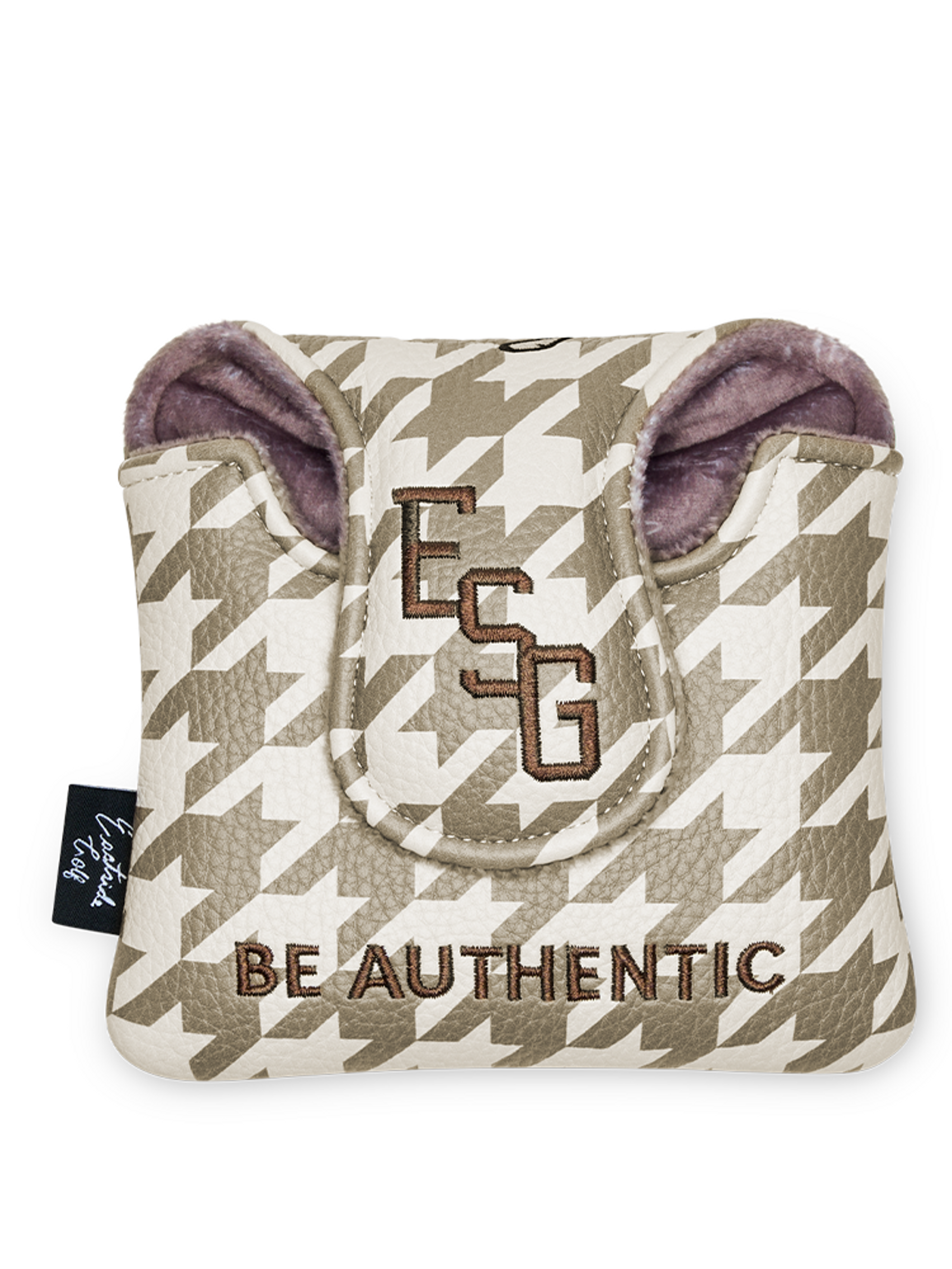 Eastside Golf Houndstooth Mallet Cover - Taupe Jetstream