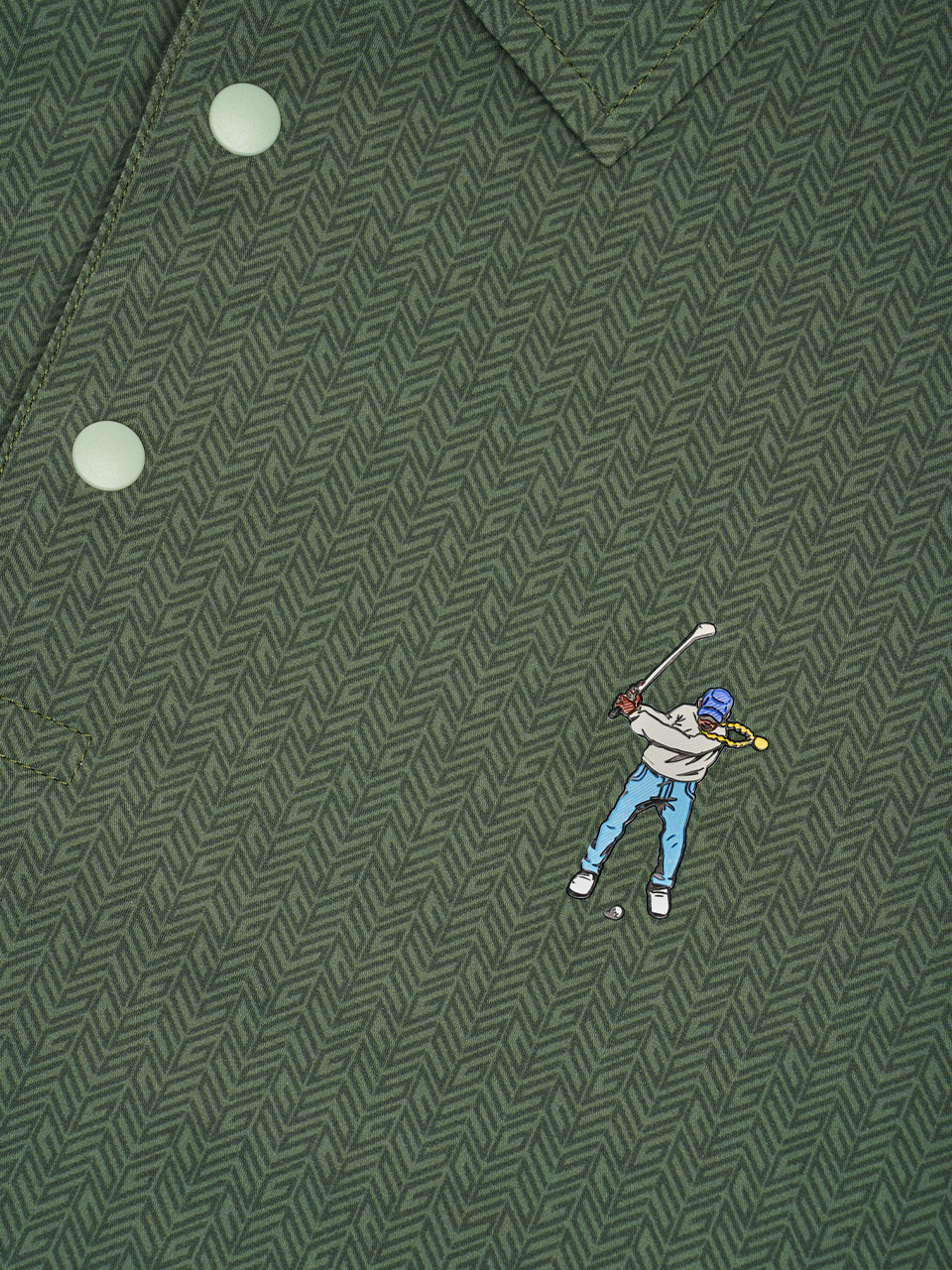 Eastside Golf Snap Placket Polo - Hunter Green