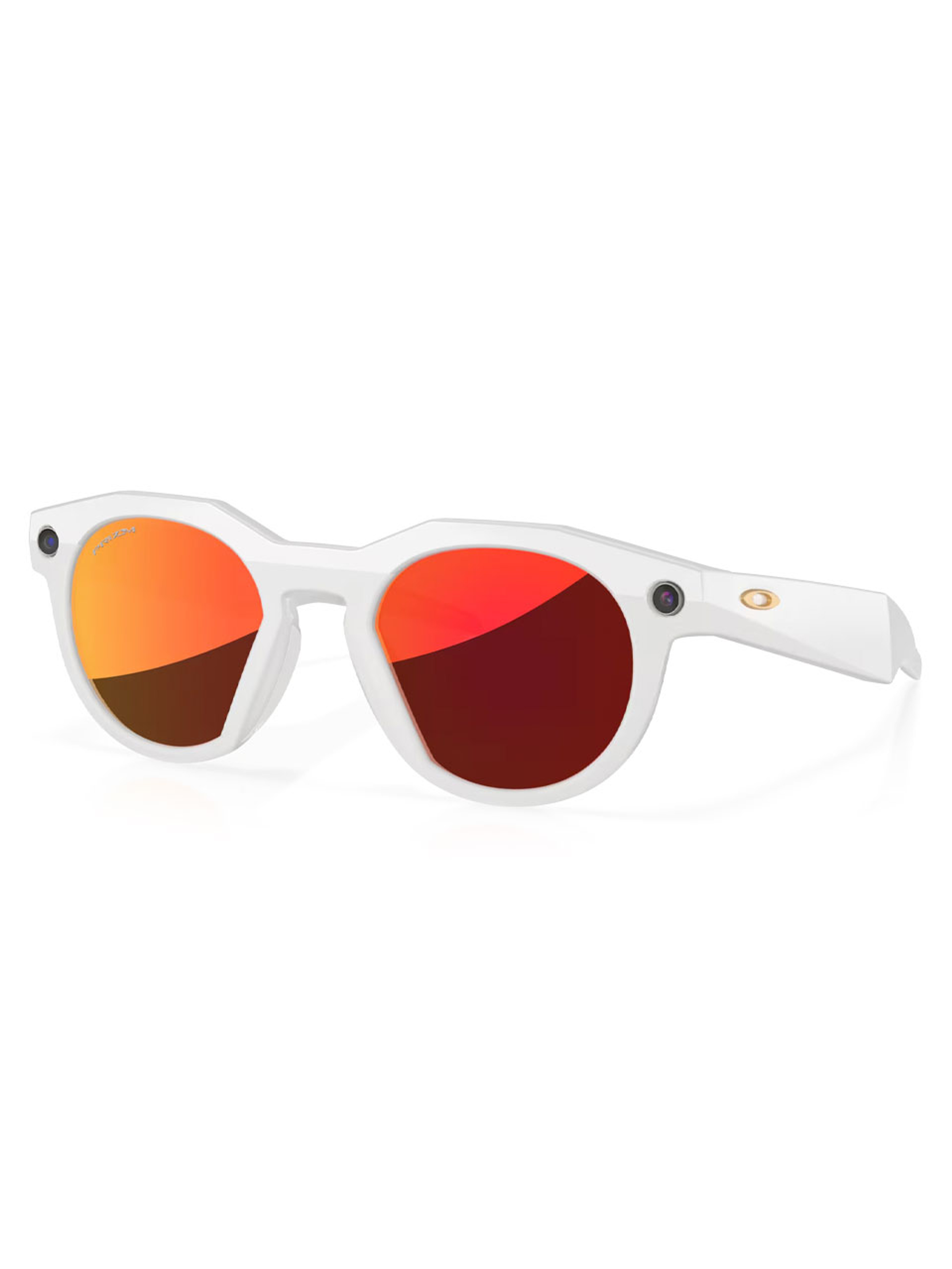 Oakley Meta HSTN Sunglasses - Warm Grey w/ Prizm Ruby