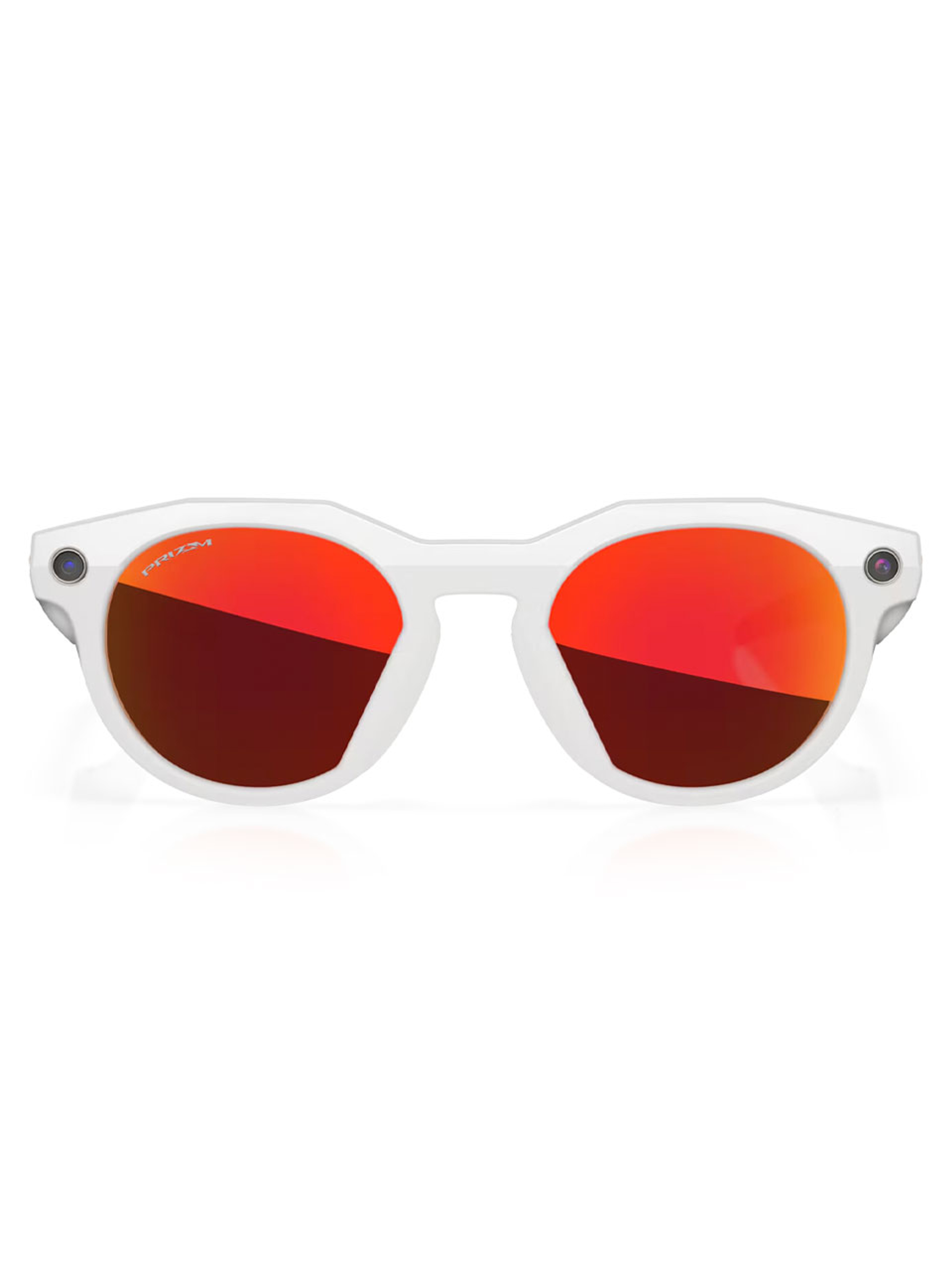 Oakley Meta HSTN Sunglasses - Warm Grey w/ Prizm Ruby