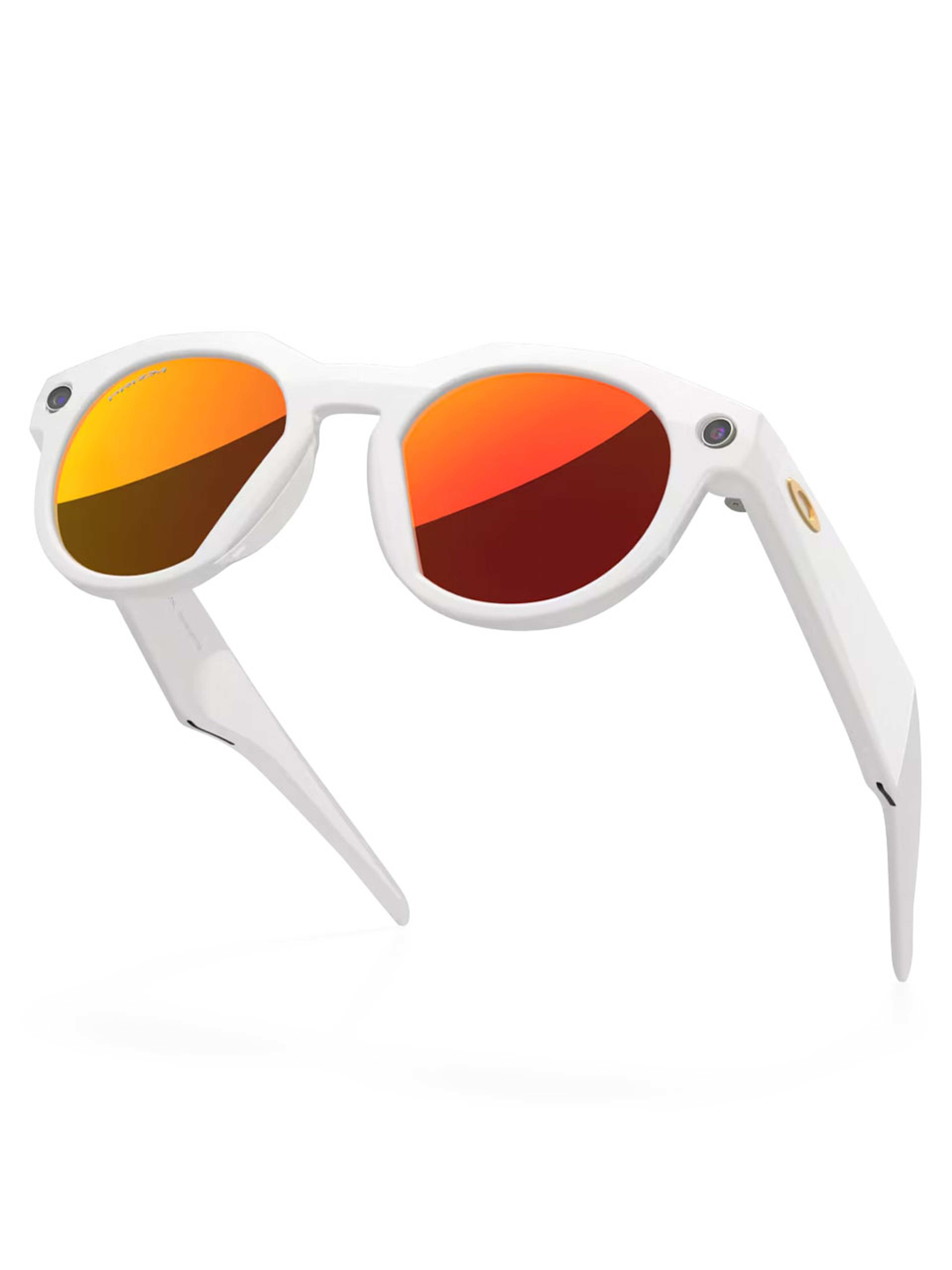 Oakley Meta HSTN Sunglasses - Warm Grey w/ Prizm Ruby