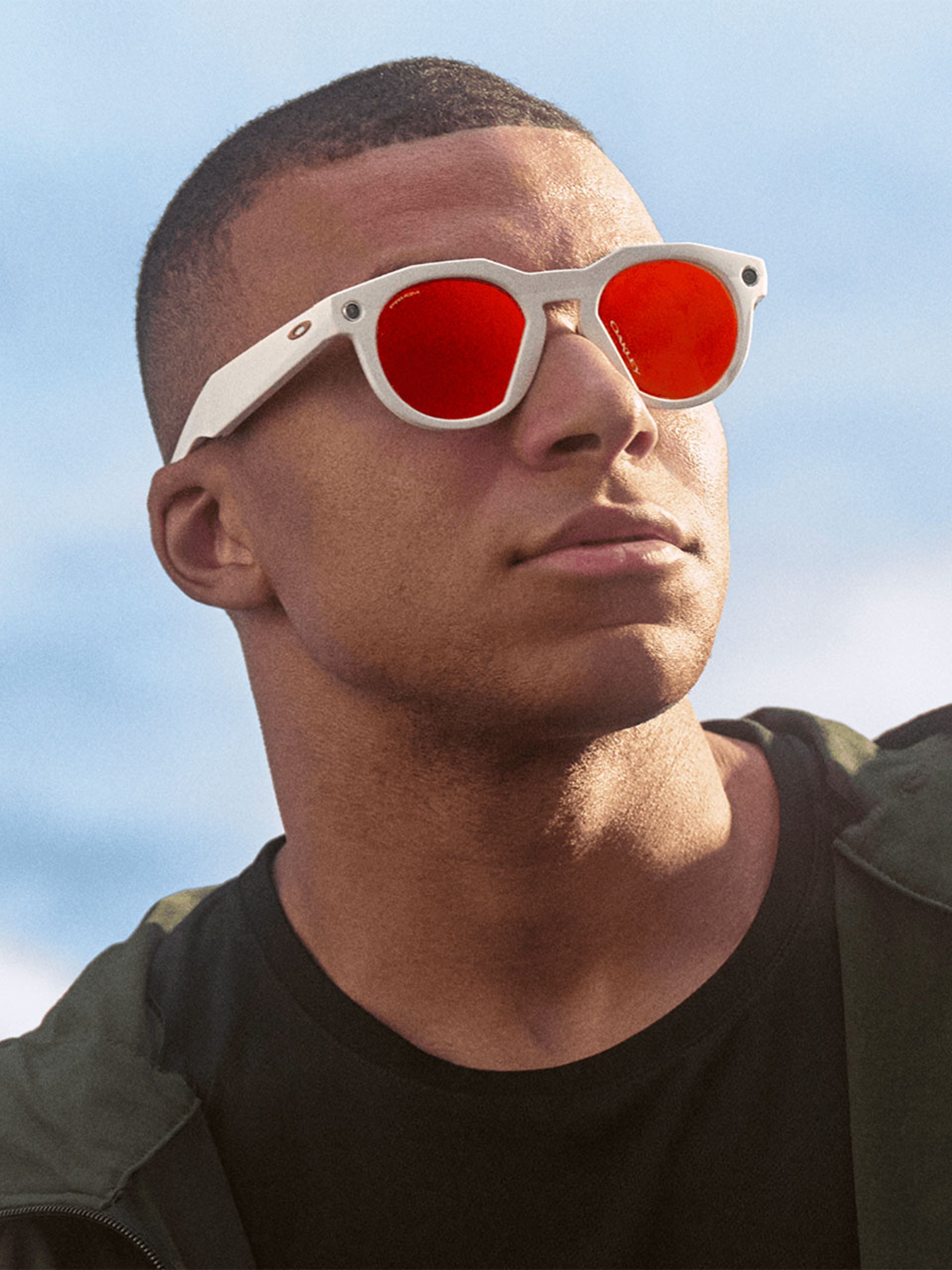 Oakley Meta HSTN Sunglasses - Warm Grey w/ Prizm Ruby