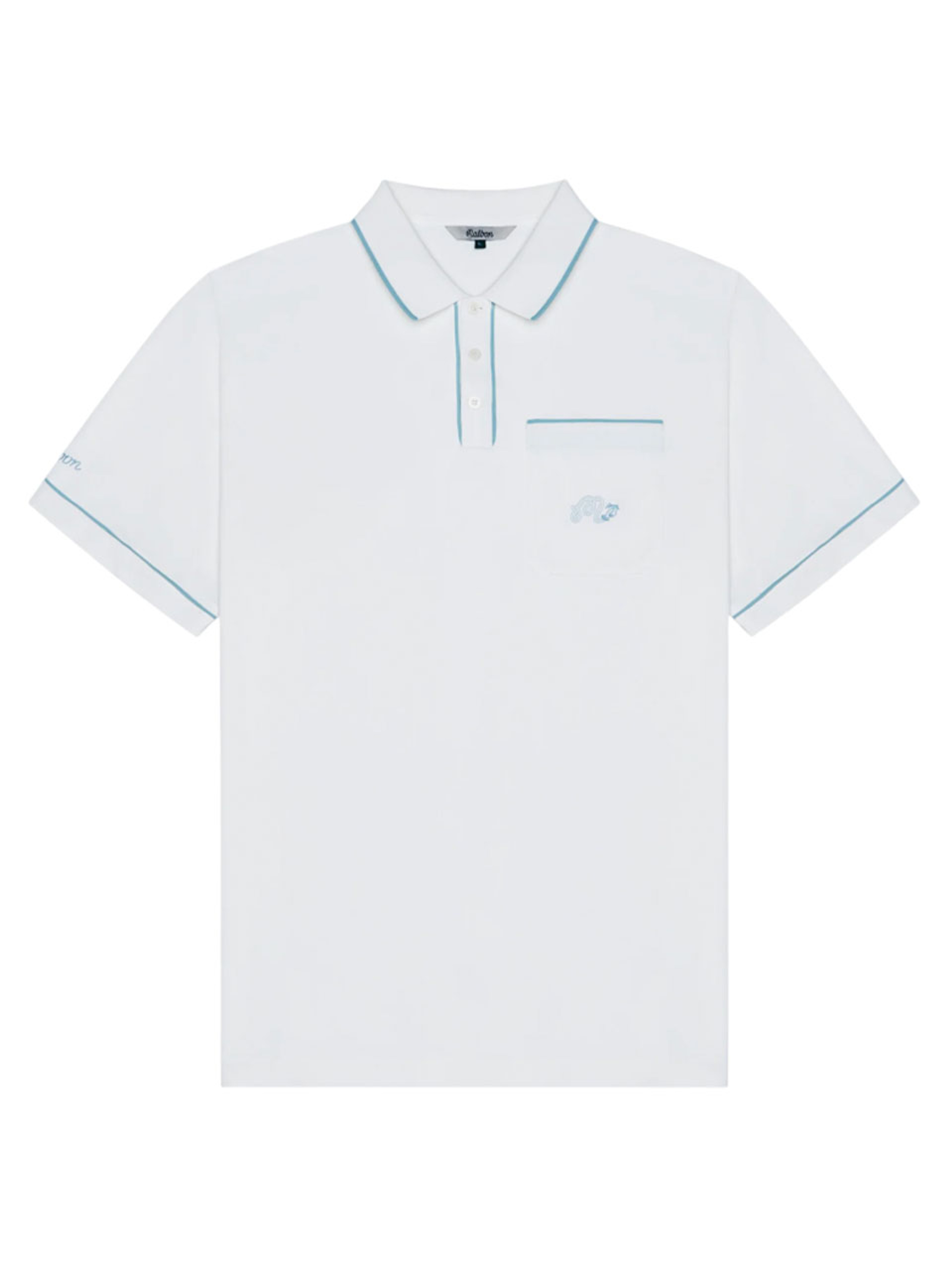 Malbon Dove Performance Pique Polo - White