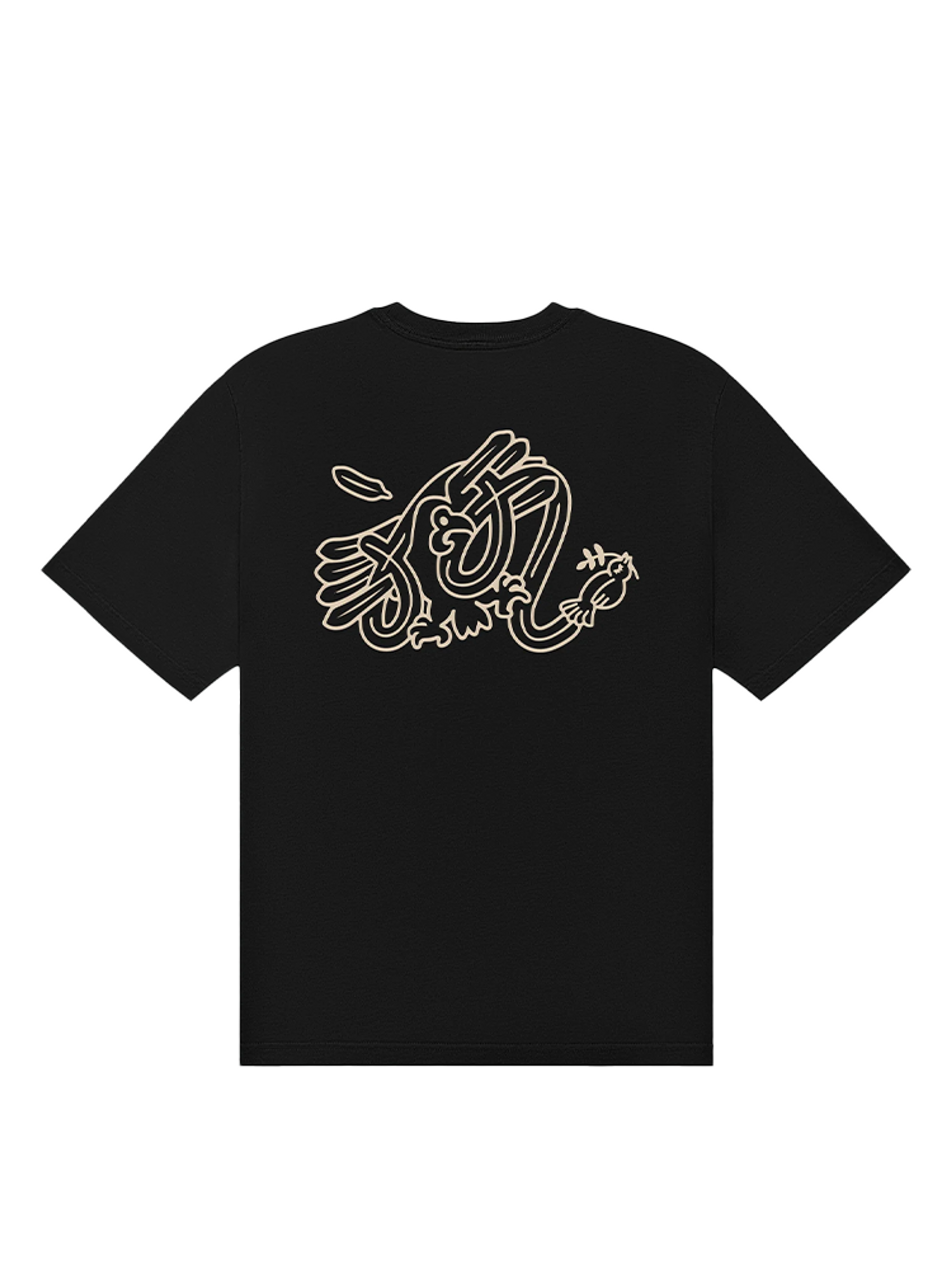 Malbon Bermuda Hawk and Dove Tee - Black
