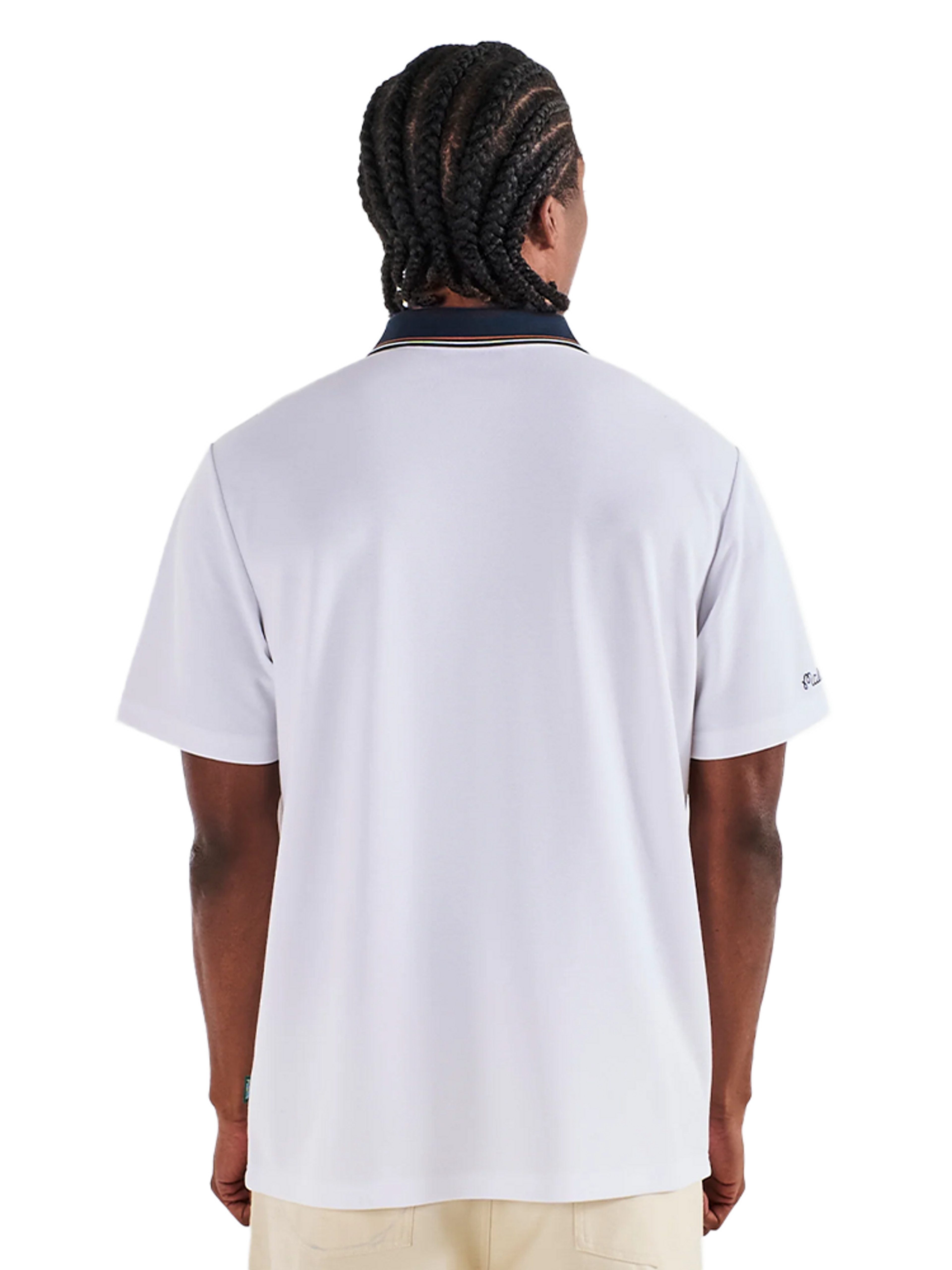 Malbon Fairway Oakwood Polo - White