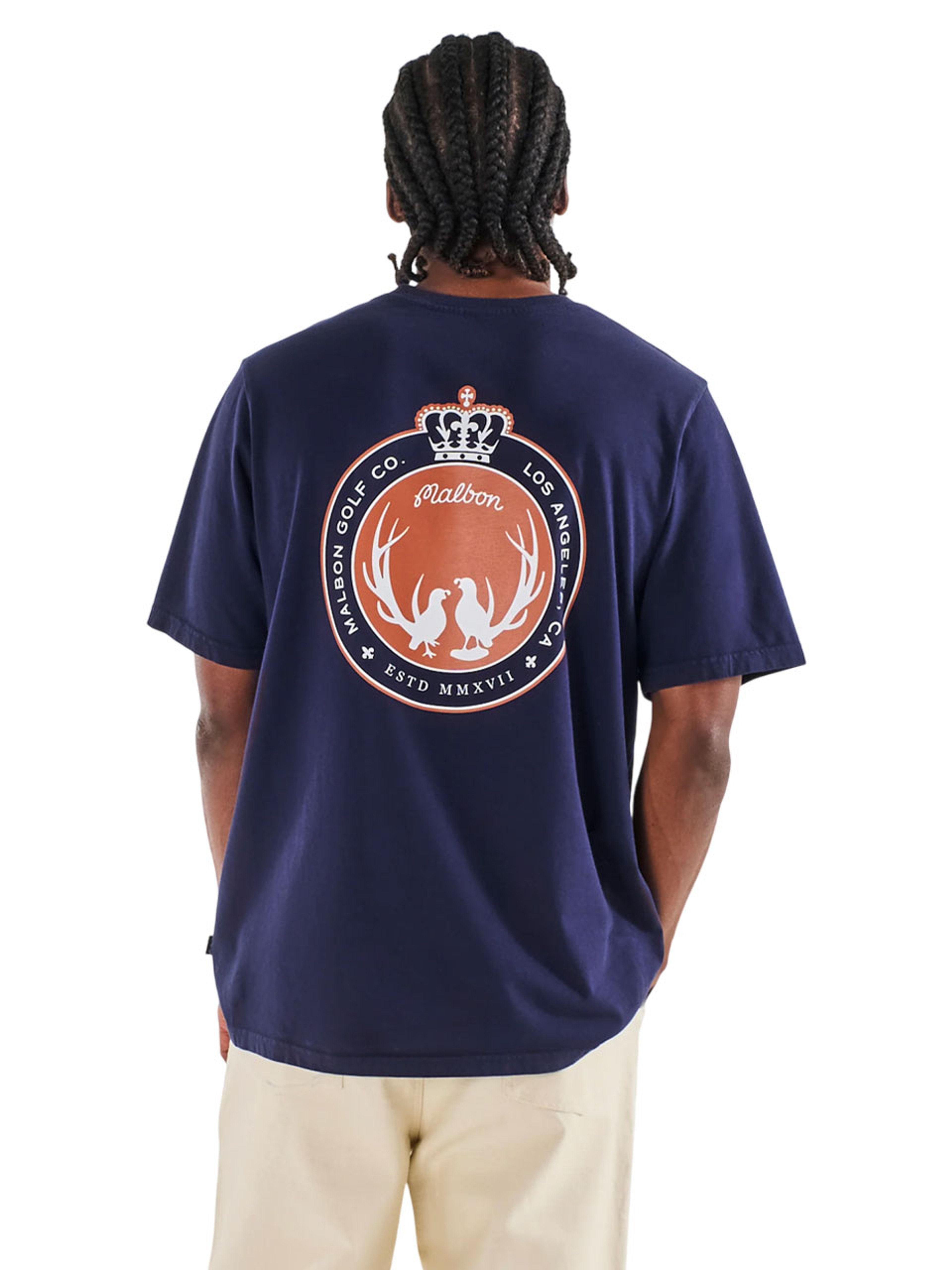 Malbon Oakwood Tee - Navy