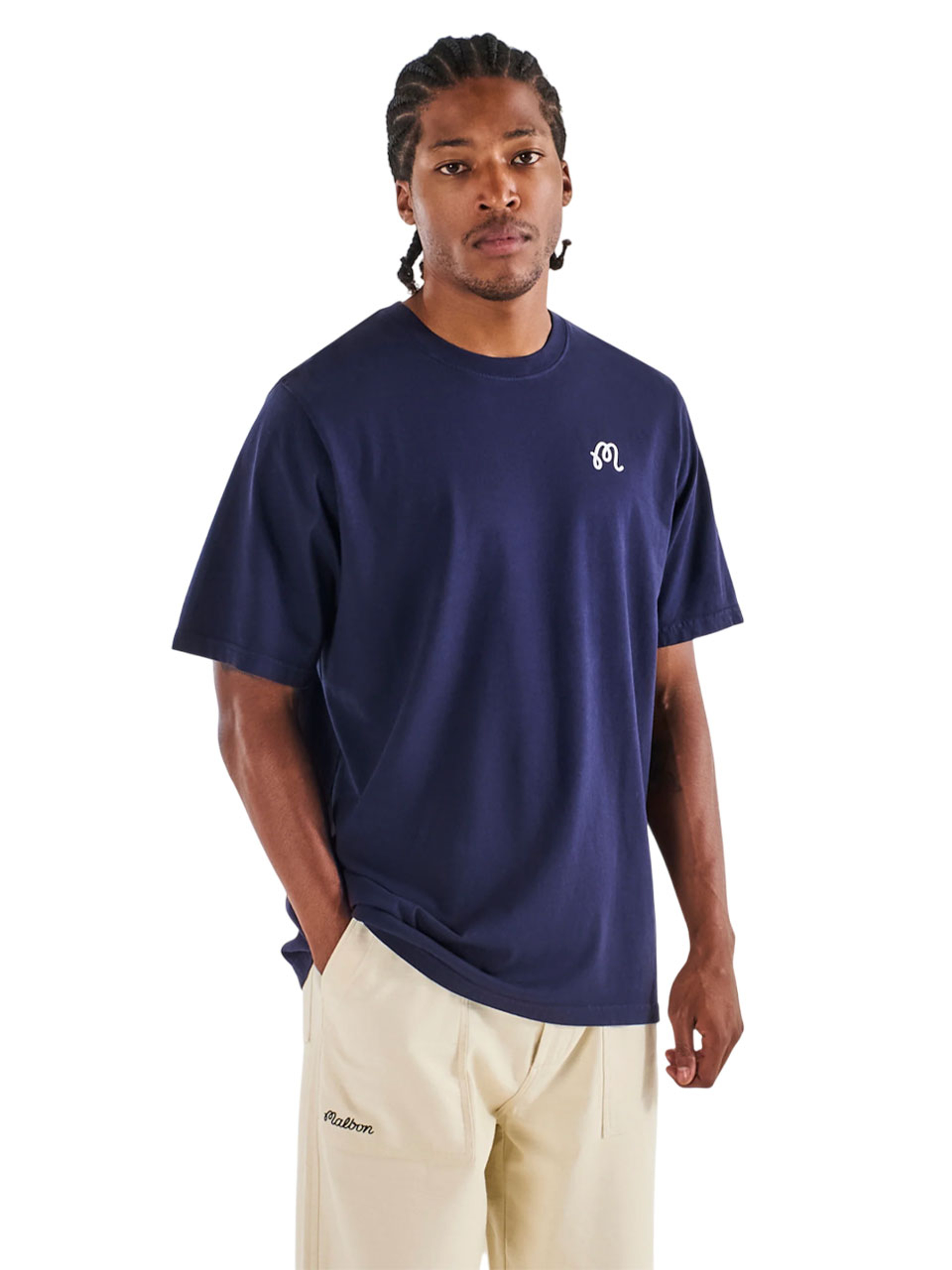 Malbon Oakwood Tee - Navy