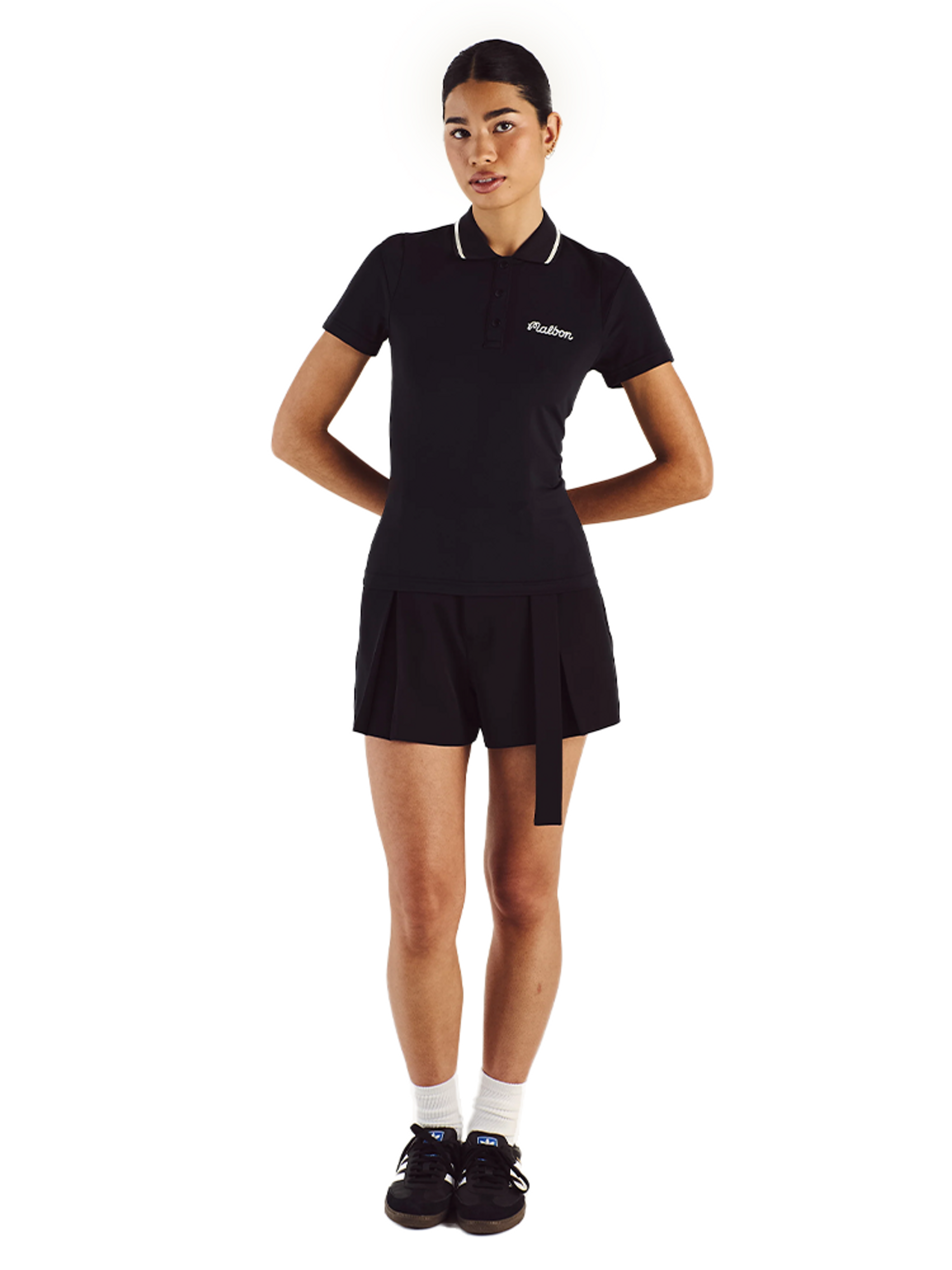 Malbon Womens Paloma Polo - Black