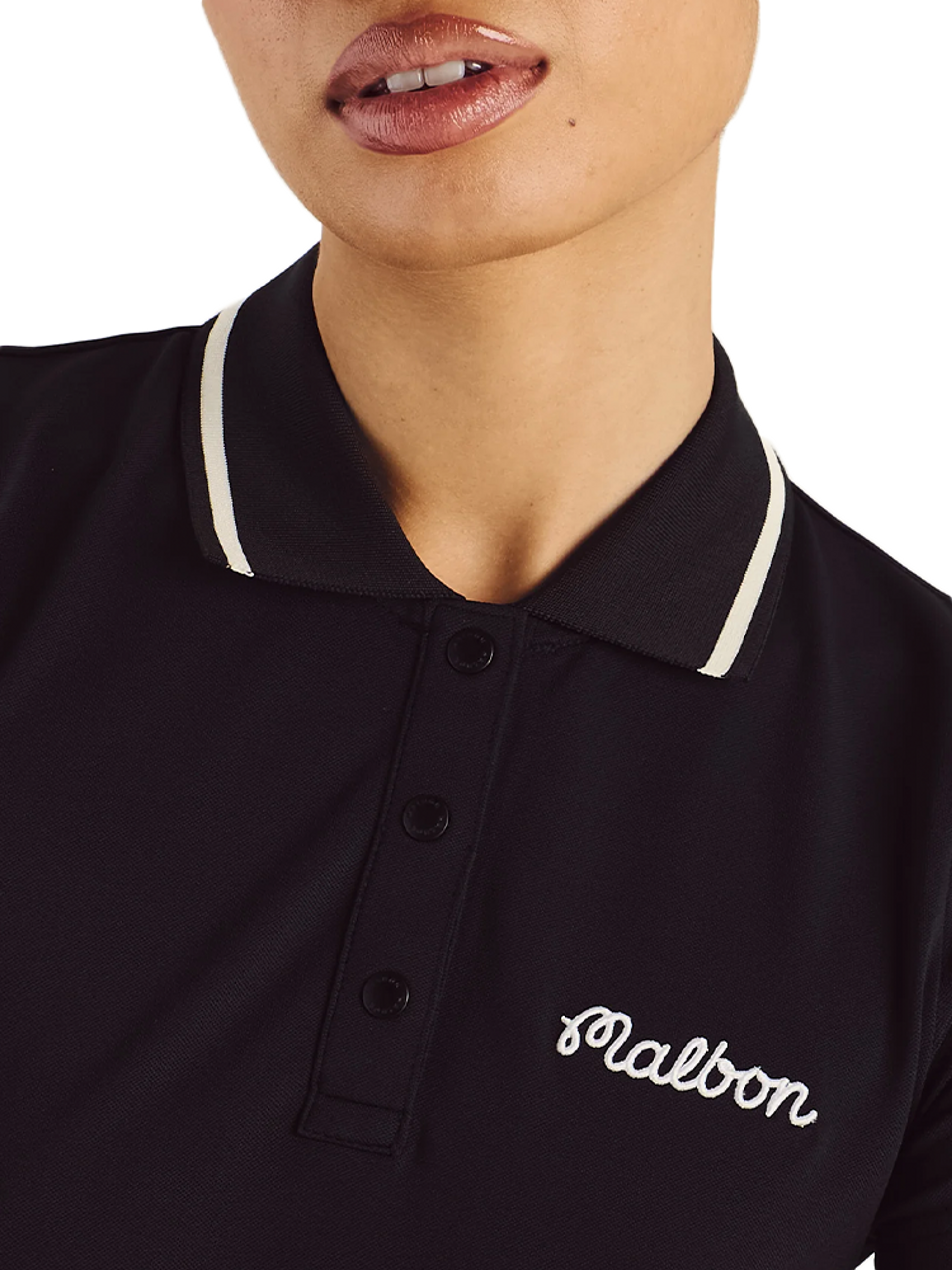 Malbon Womens Paloma Polo - Black