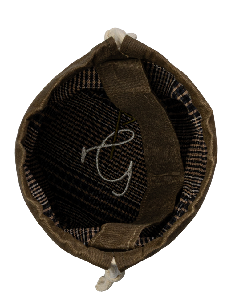 Mackem Golf Waxed Canvas Shag Bag - Olive