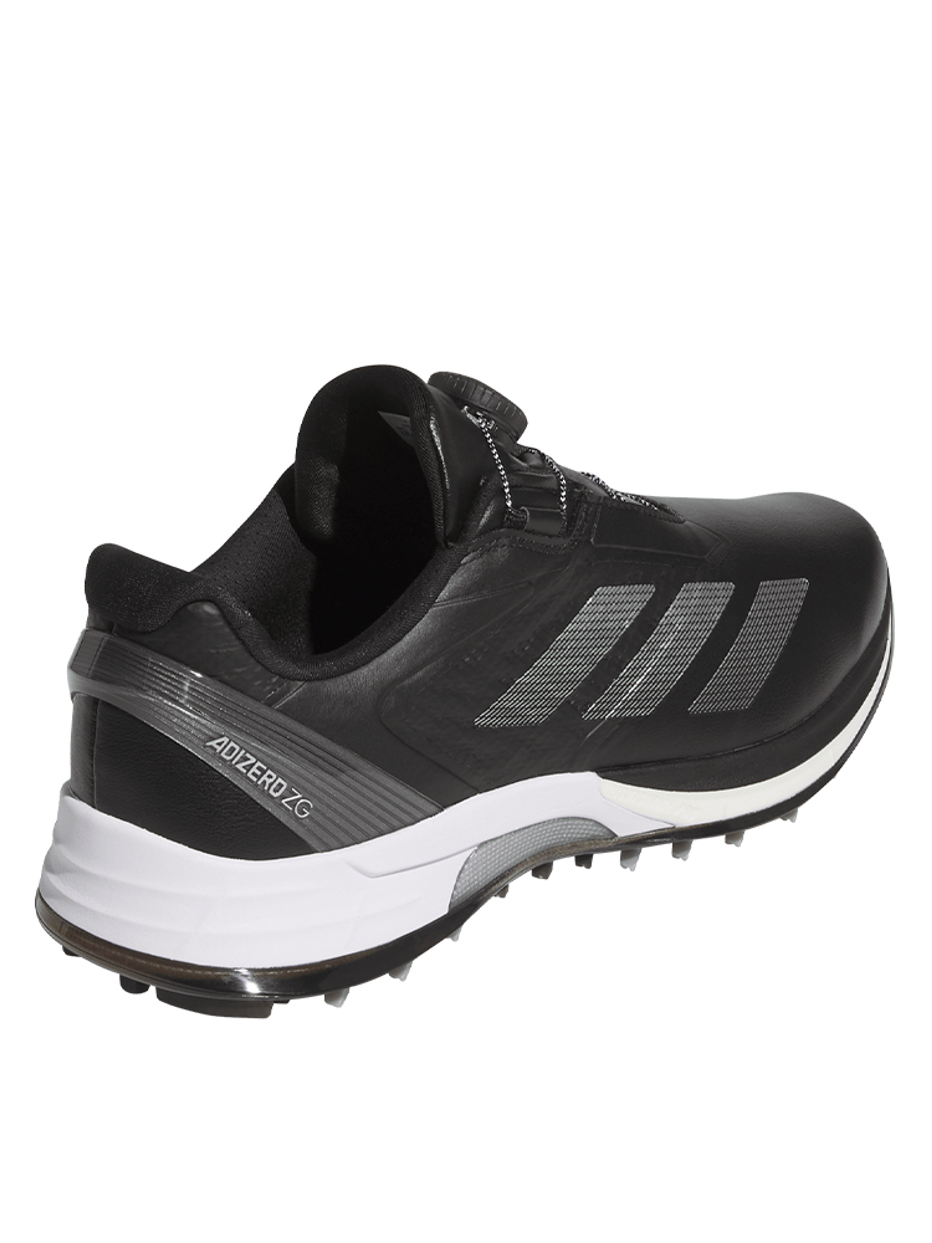 adidas Adizero ZG Lo BOA Spikeless Golf Shoes - Core Black/Silver Met./Iron Met.