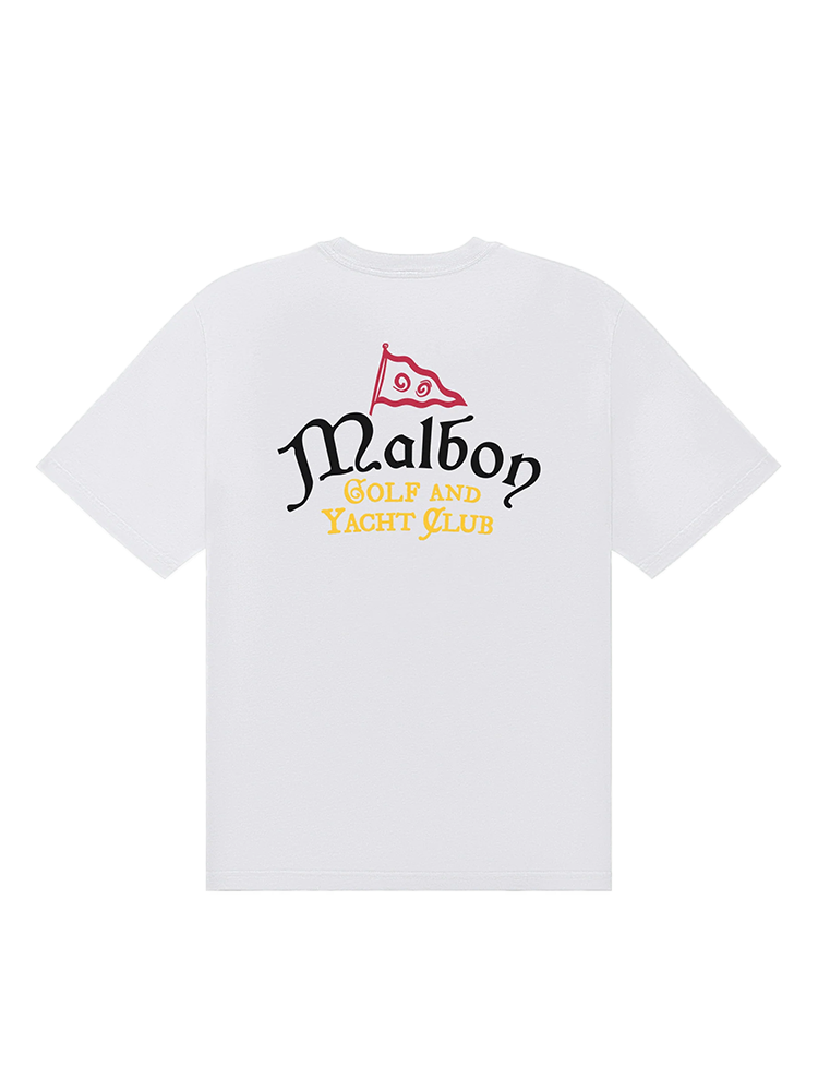 Malbon Bermuda Yacht Club Tee - White