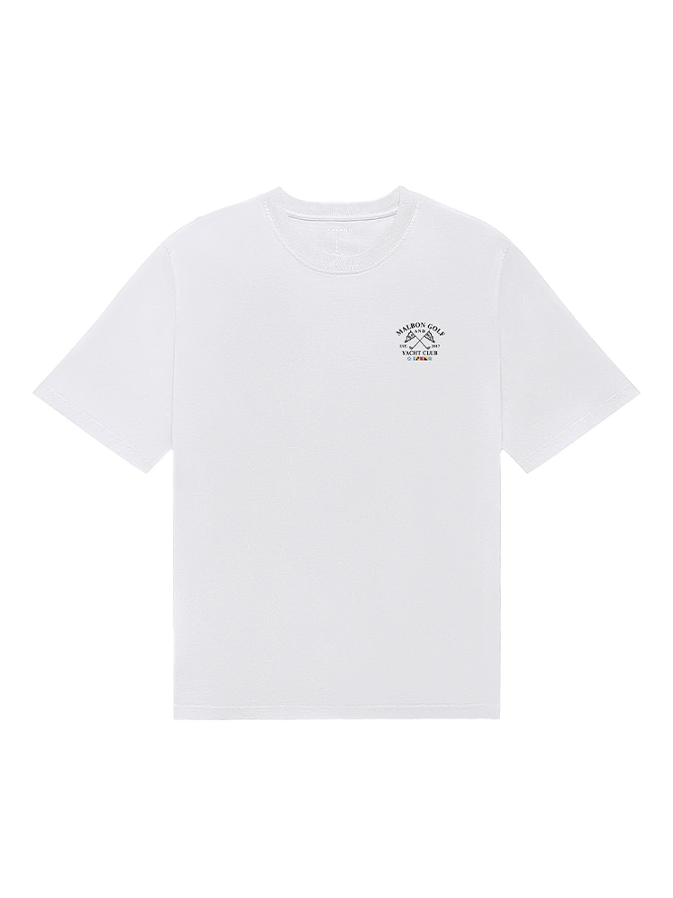 Malbon Bermuda Yacht Club Tee - White