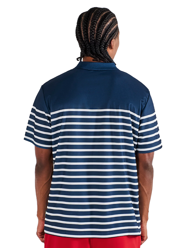 Malbon Fairway Spinnaker Polo - Navy/White