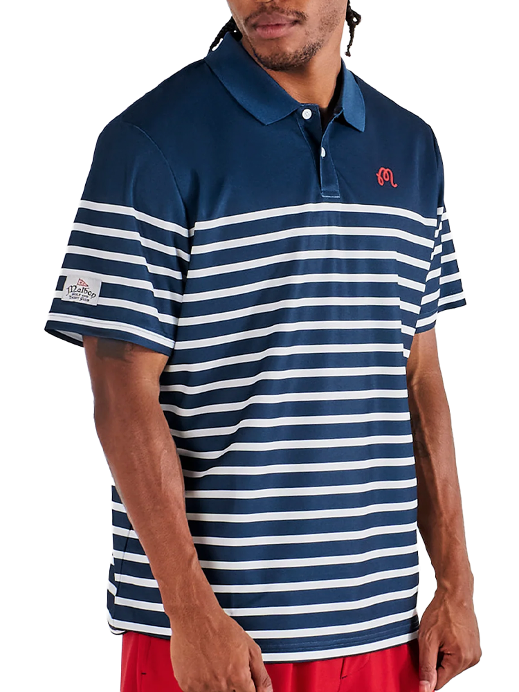 Malbon Scooter Yacht Club Short - Navy/Red