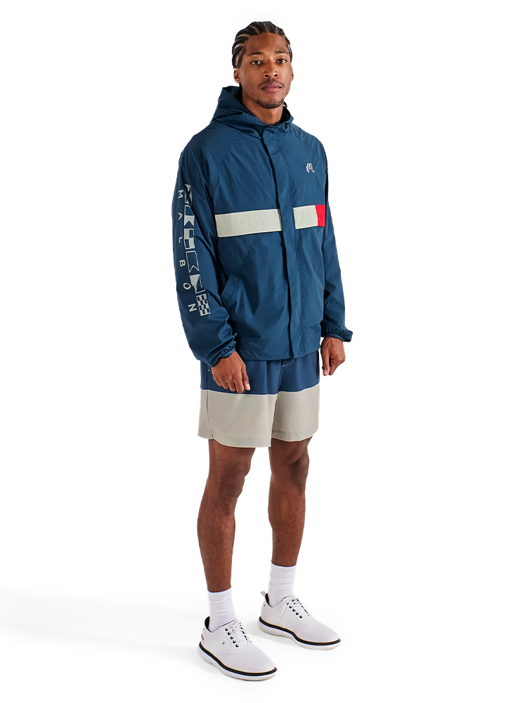 Malbon Scooter Yacht Club Short - Seagrass/Navy