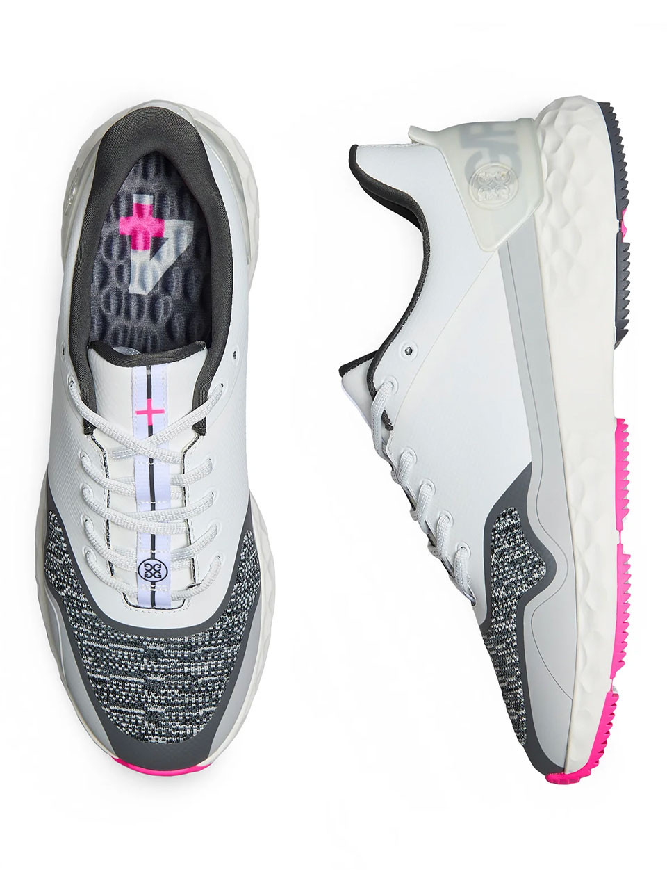 G/FORE MG4+ Stippled Golf Shoes - Snow/Nimbus