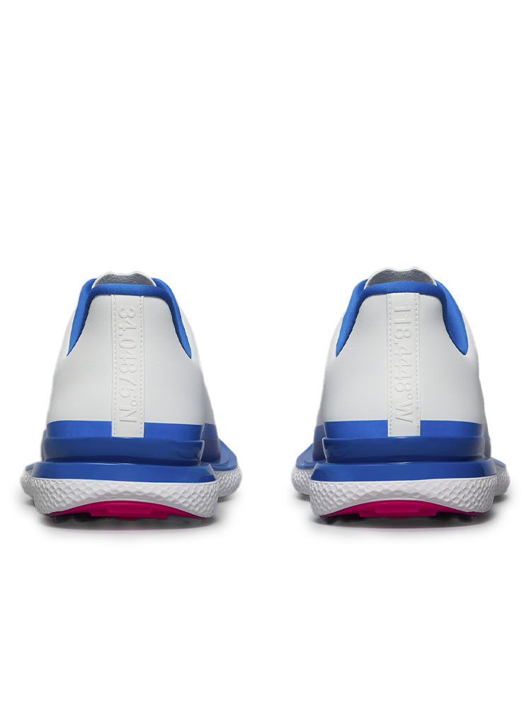 G/FORE GALLIVAN2R Tuxedo Stripe Golf Shoes - Snow/Lisbon