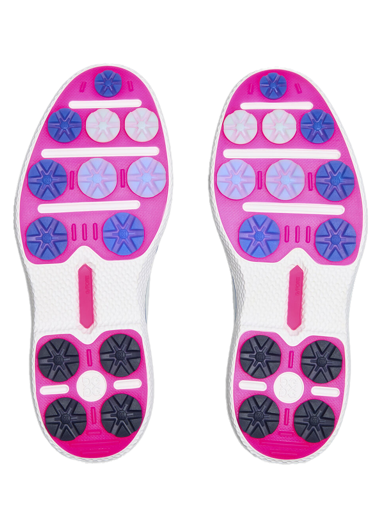 G/FORE GALLIVAN2R Tuxedo Stripe Golf Shoes - Snow/Lisbon