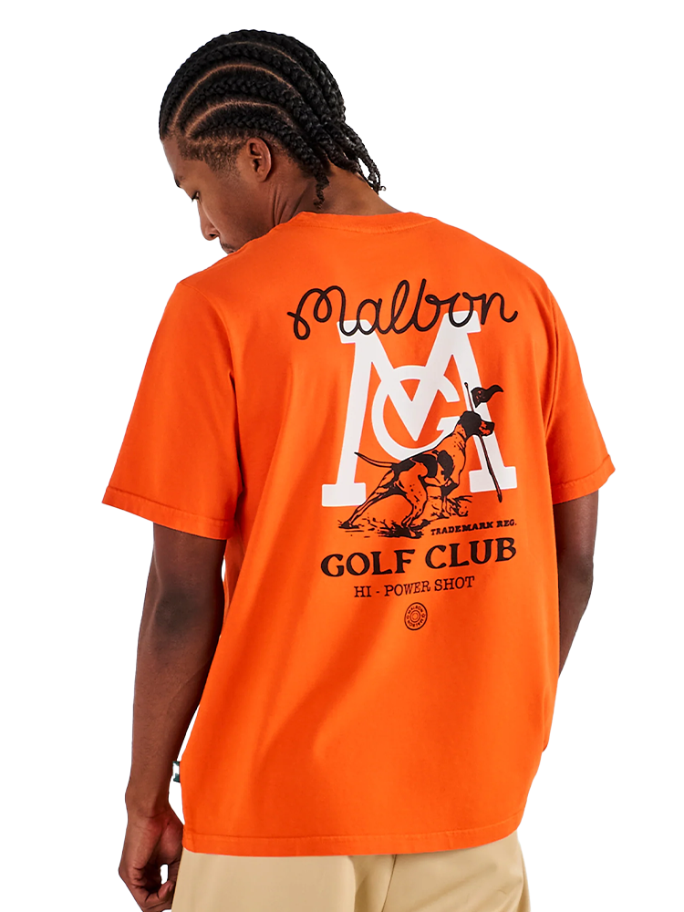 Malbon Bermuda Hi-Power Shot Tee - Flame