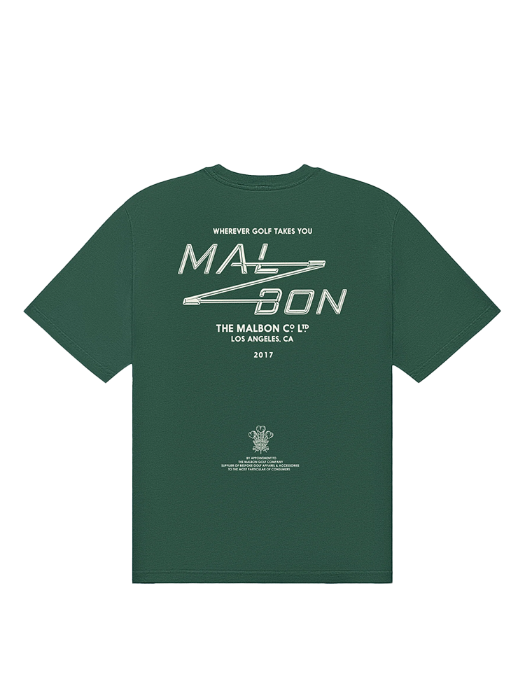 Malbon Bermuda Sport Utility Tee - Hunter Green
