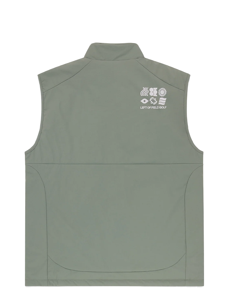 Left Of Field Golf Anderson Insulated Vest - Green