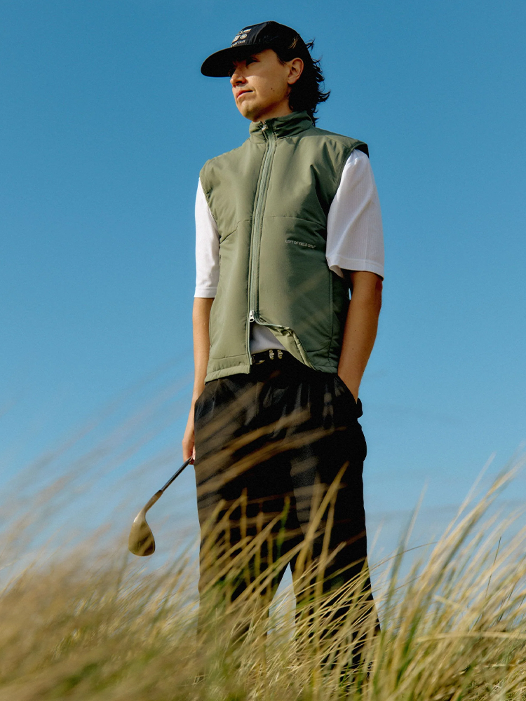 Left Of Field Golf Anderson Insulated Vest - Green